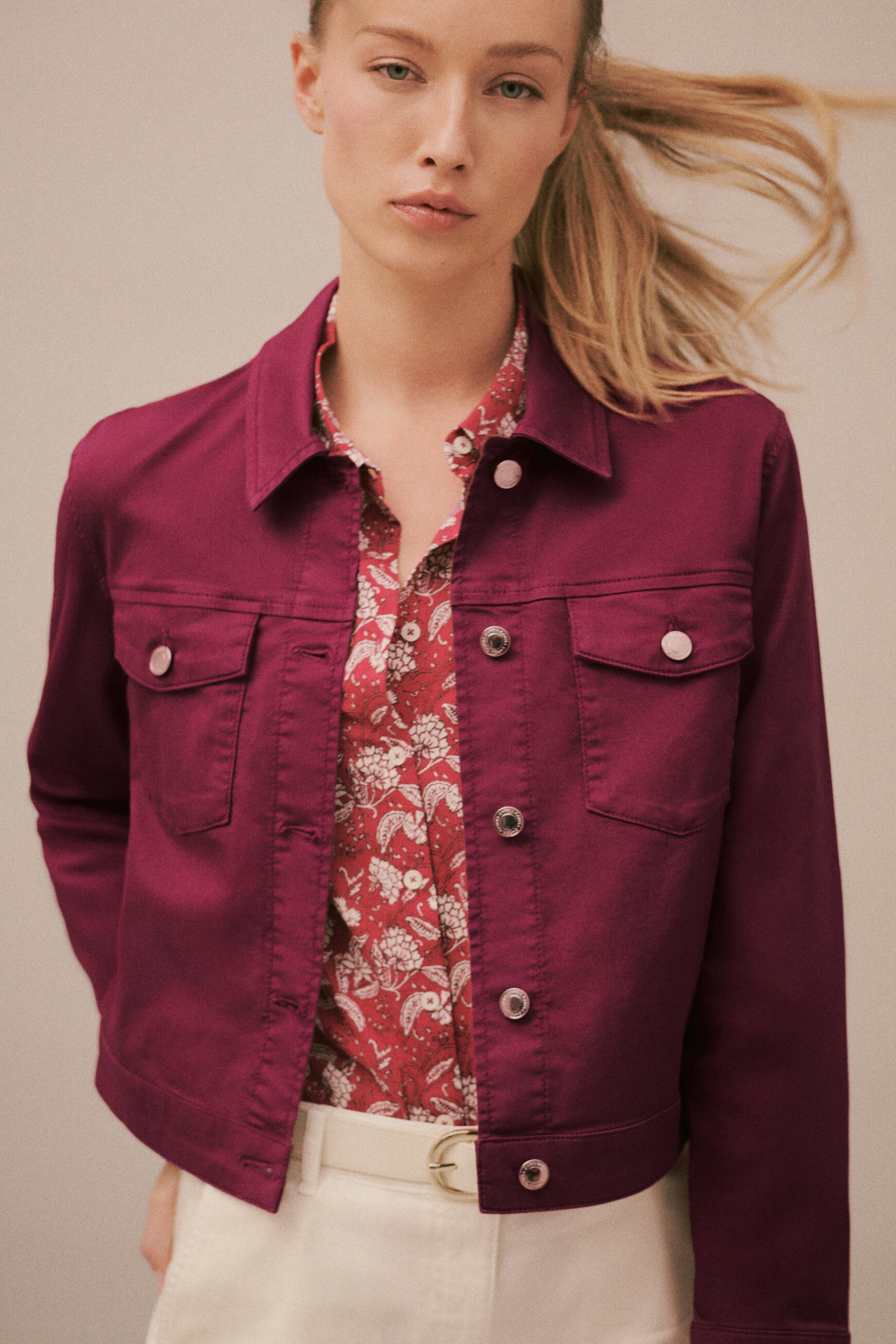 Veste Volubile2 rose framboise femme
