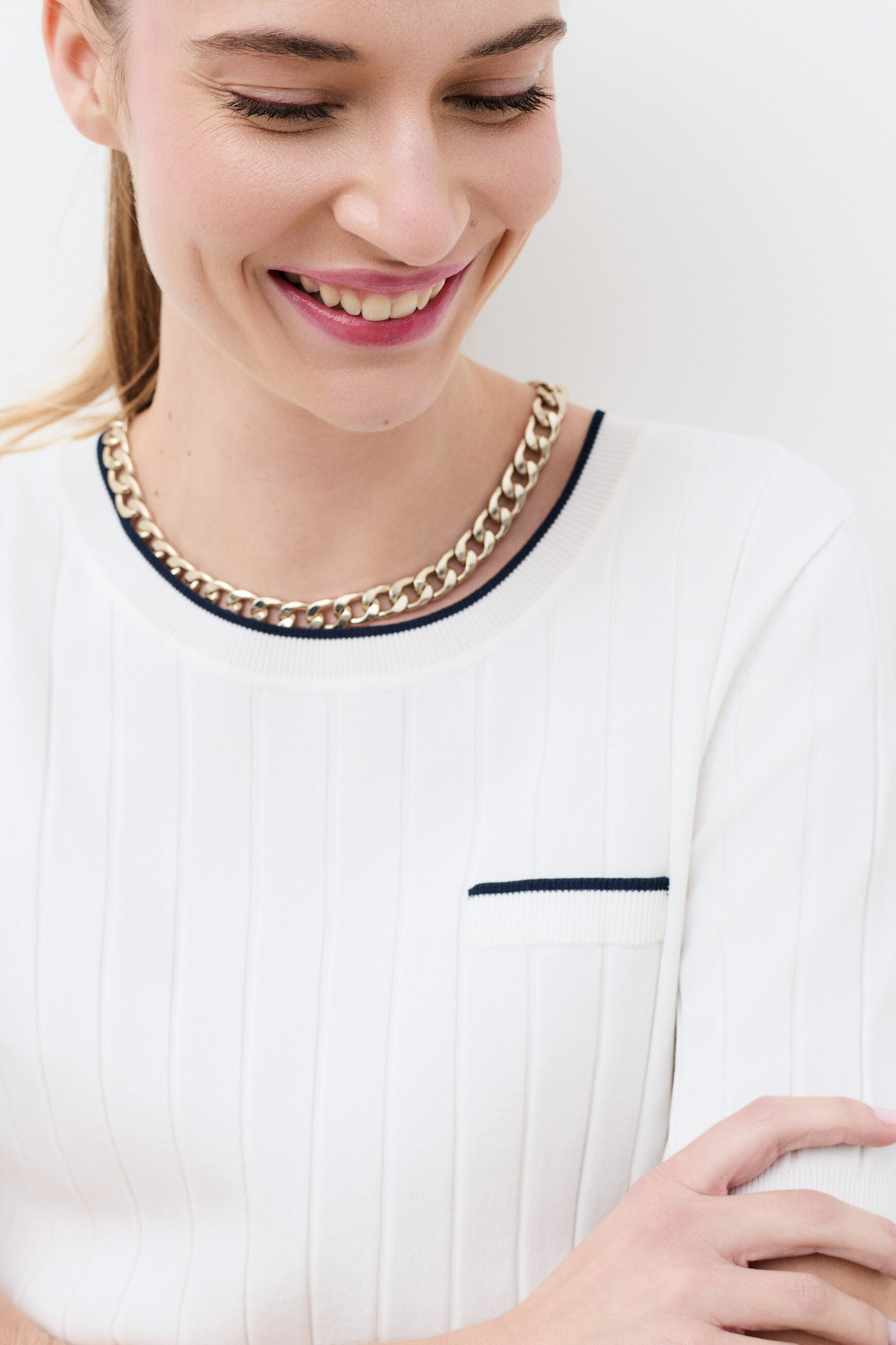 Pull Camilla ecru femme