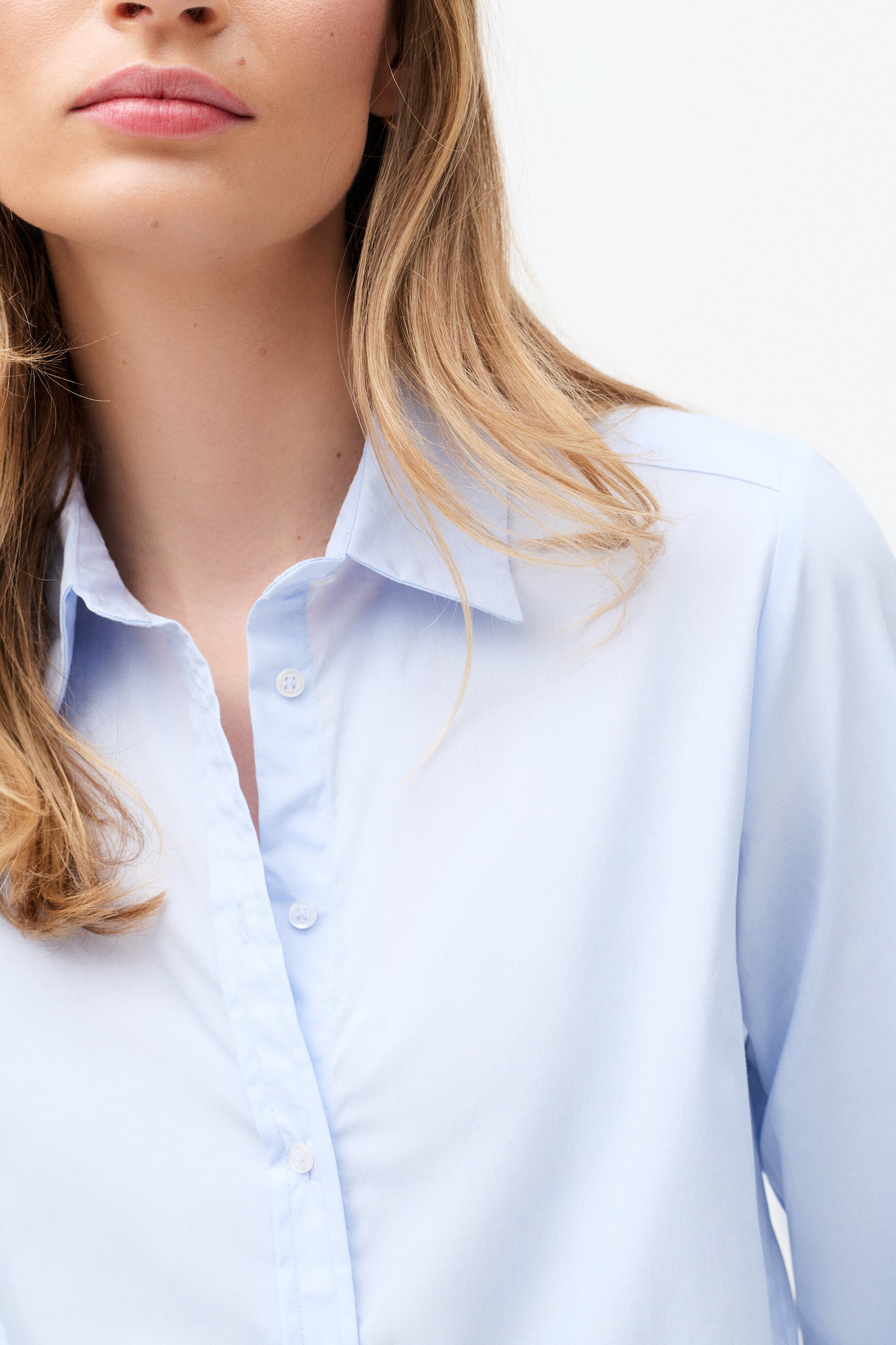 Chemise cbrenda2 bleu clair femme