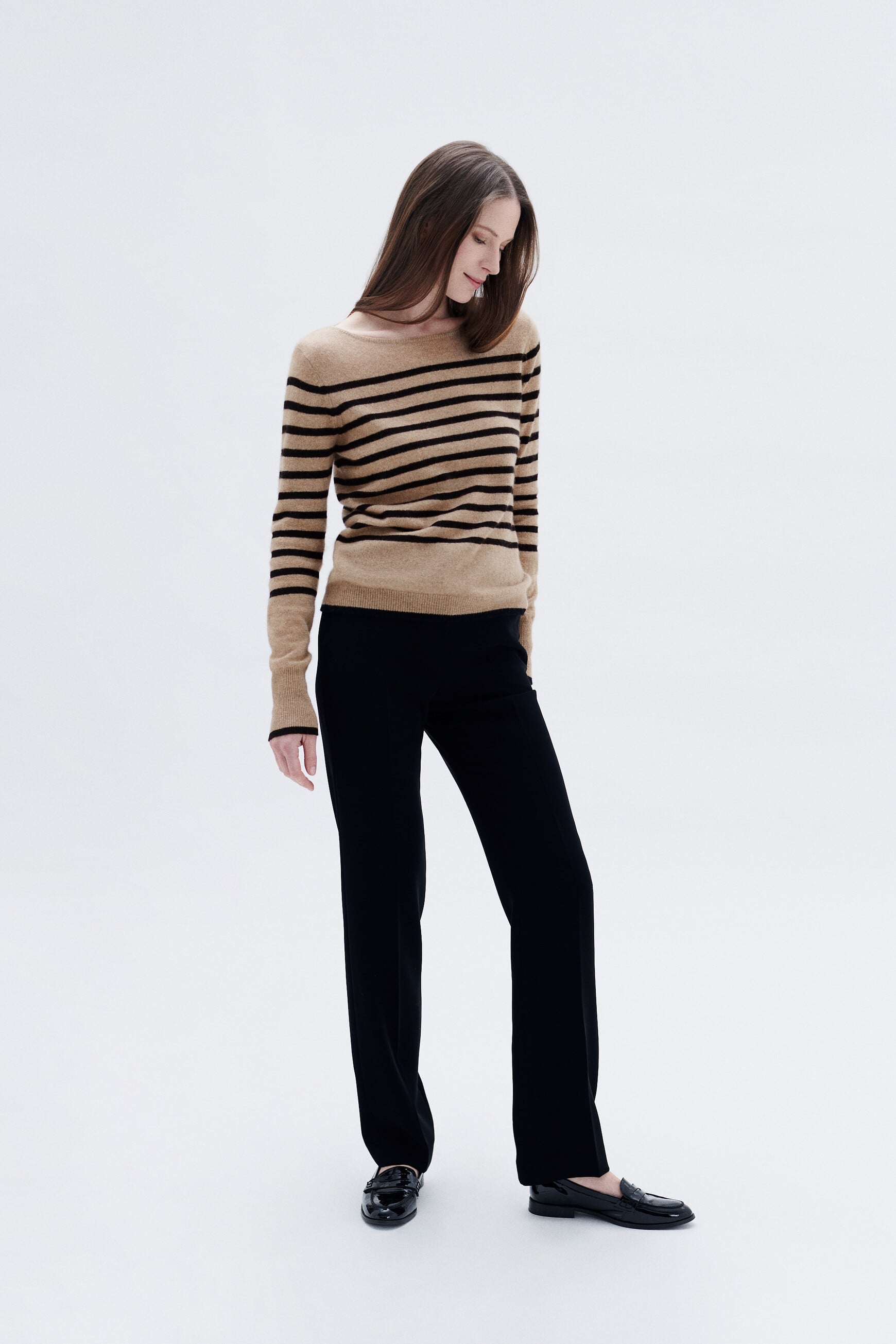 Mzoely 100% cashmere sweater sand woman