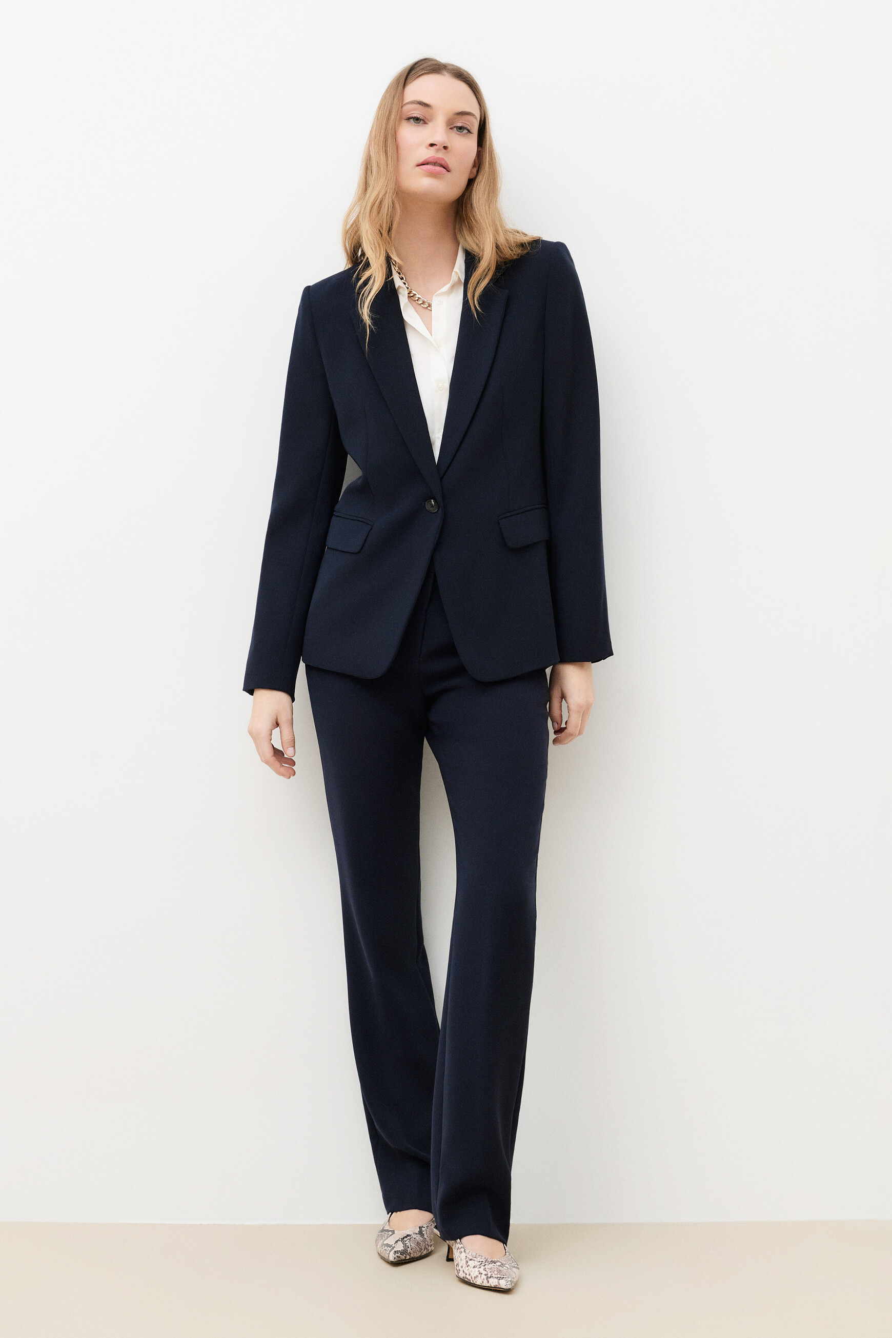 Vantea blazer navy blue woman