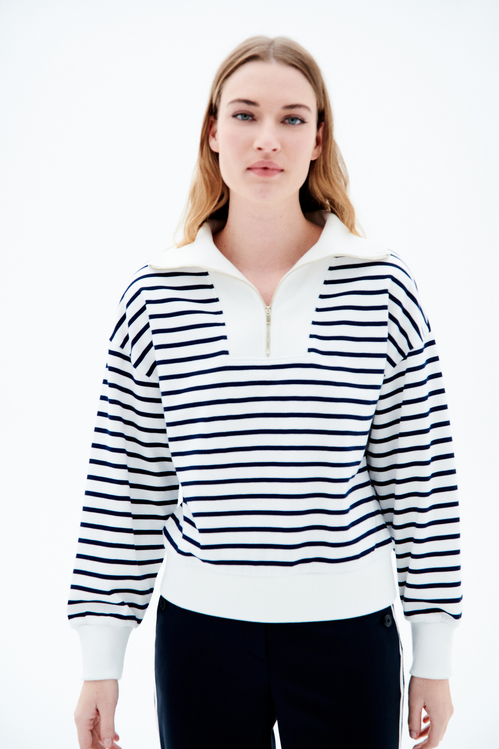 Sweatshirt tleandro bleu marine femme