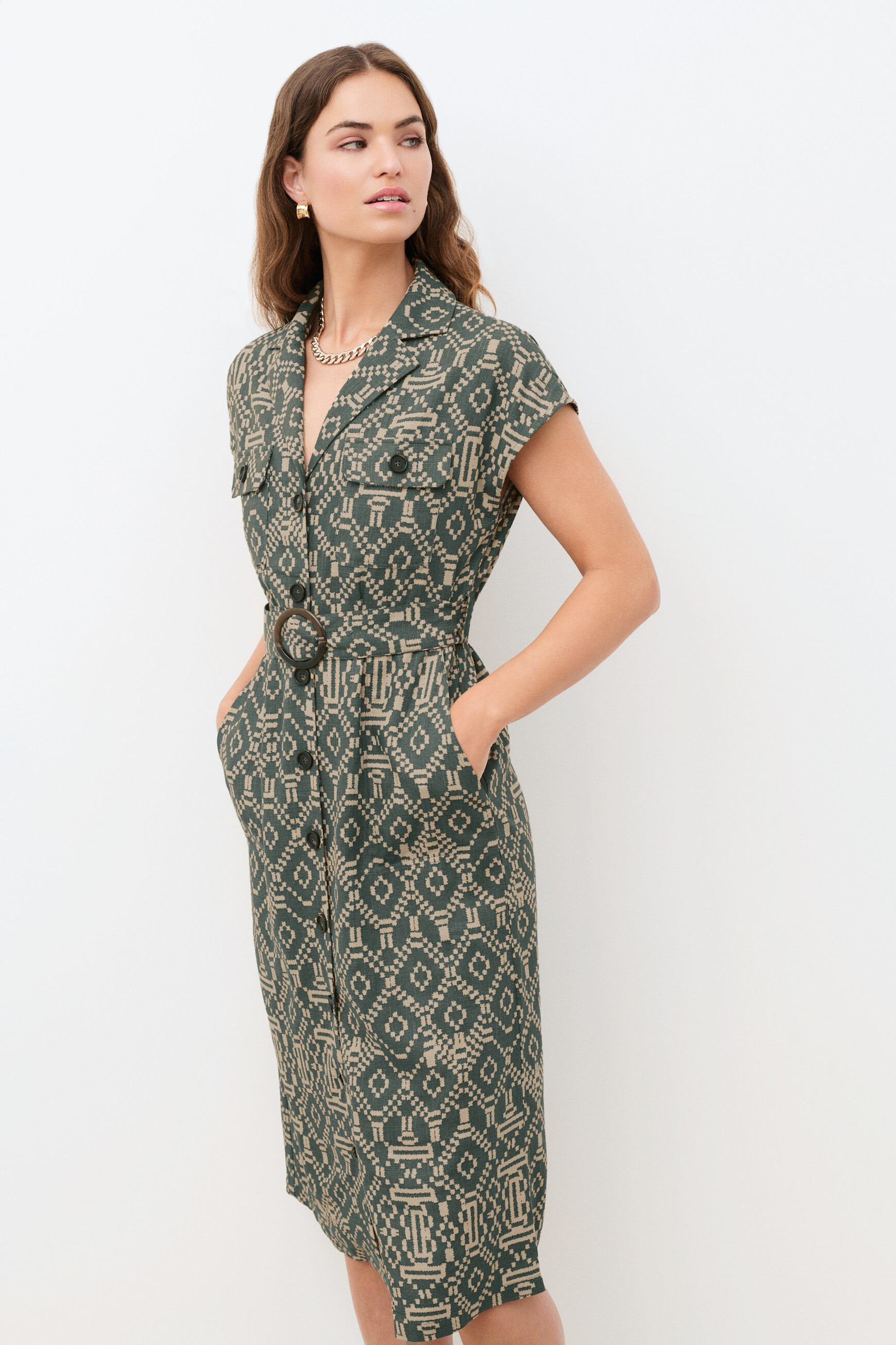 Kleid Riva2 khakigr&uuml;n damen