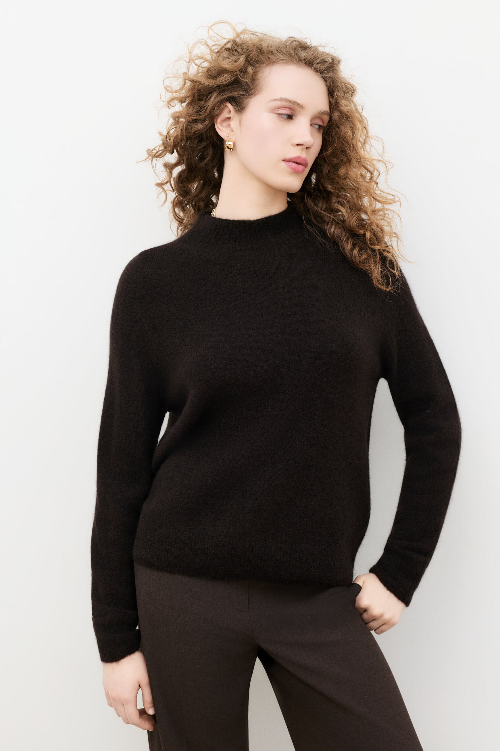 Pull Marianno marron fonc&eacute; femme