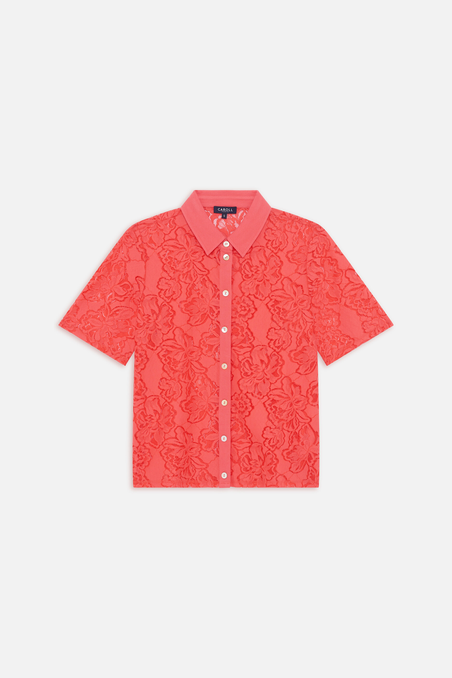 Camiseta Tjenny vermelho coral mulher