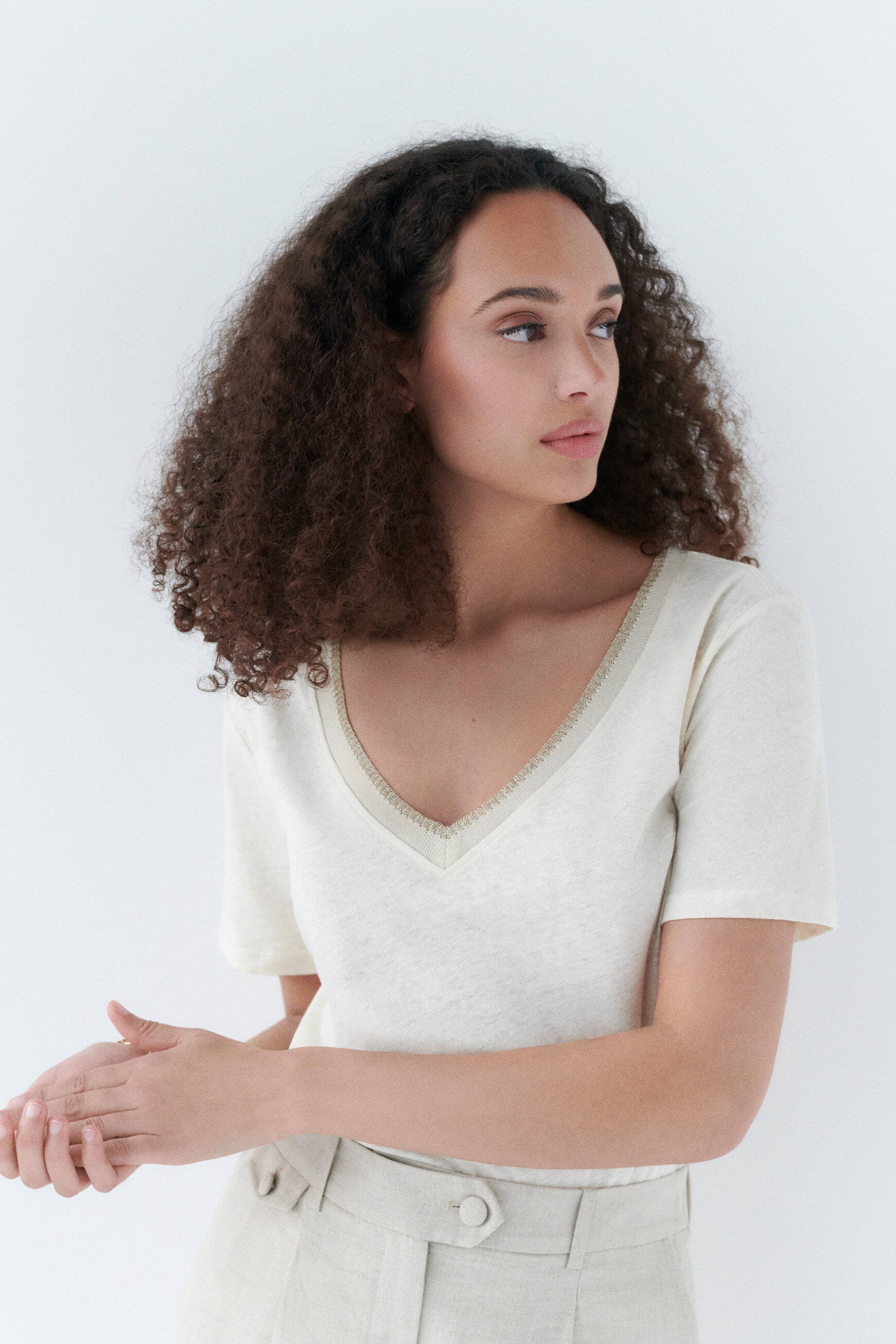 T-shirt Jin sabbia donna