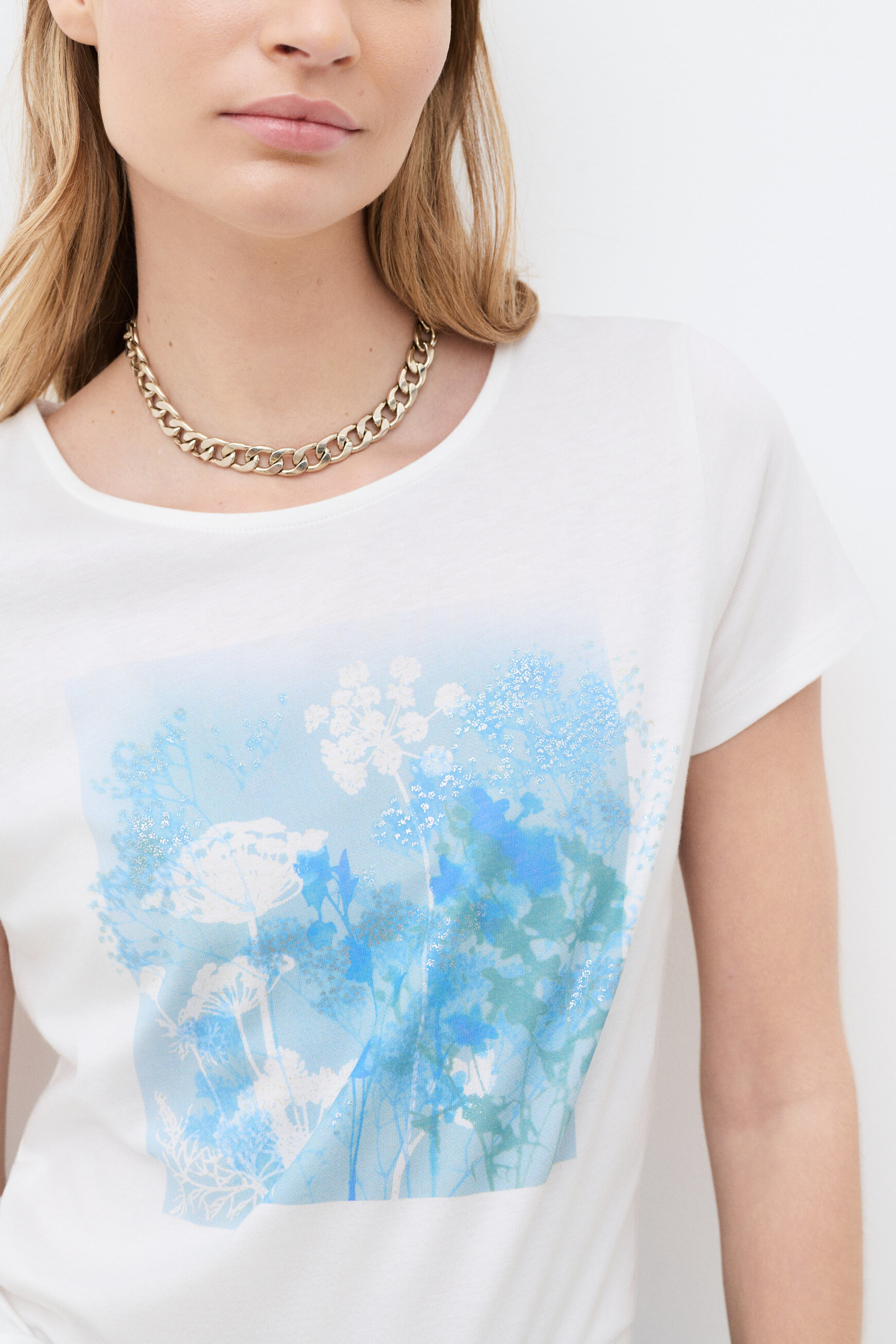 T-shirt All to School Taxime Gypso blue-grey woman