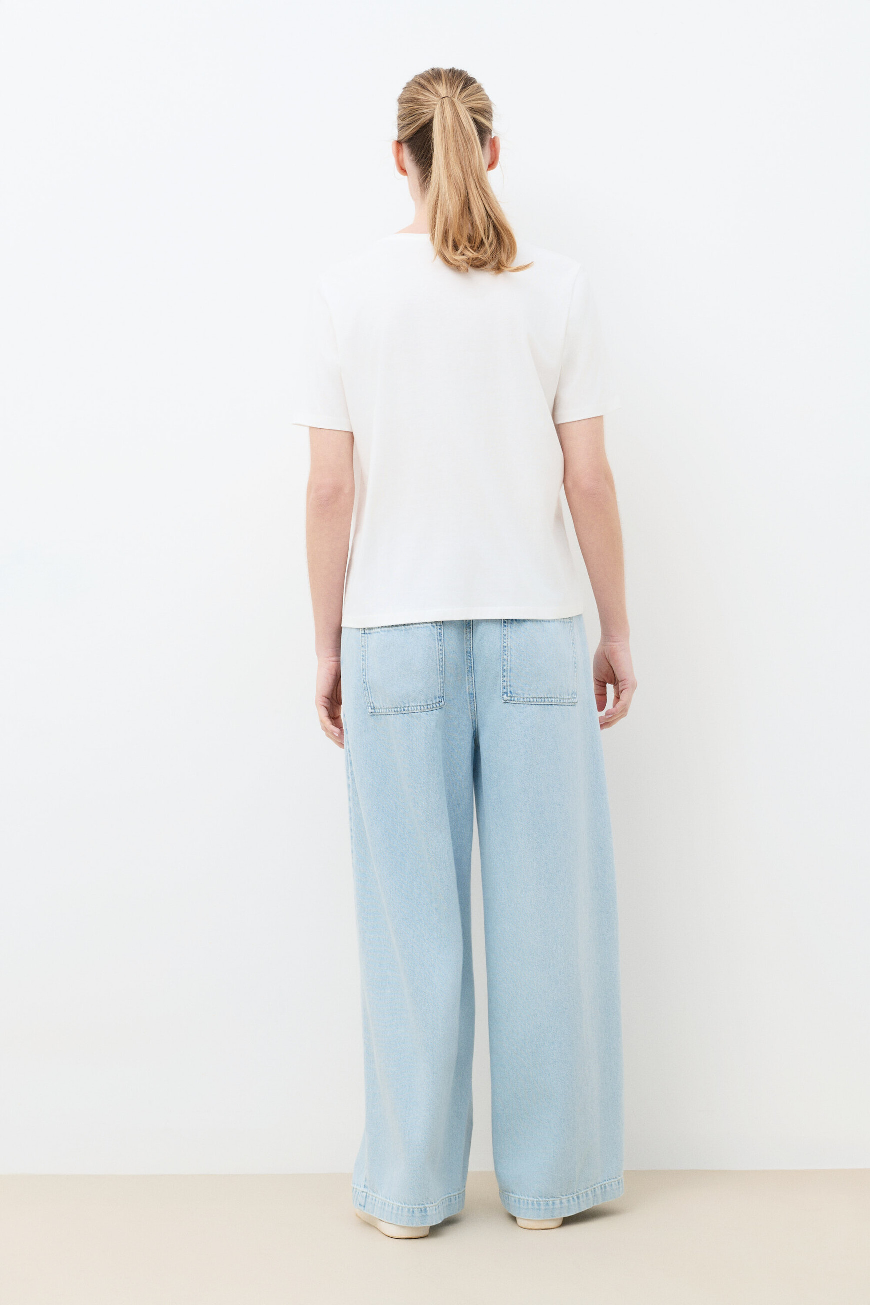 T-shirt Tim-Patchouli ecru vrouw