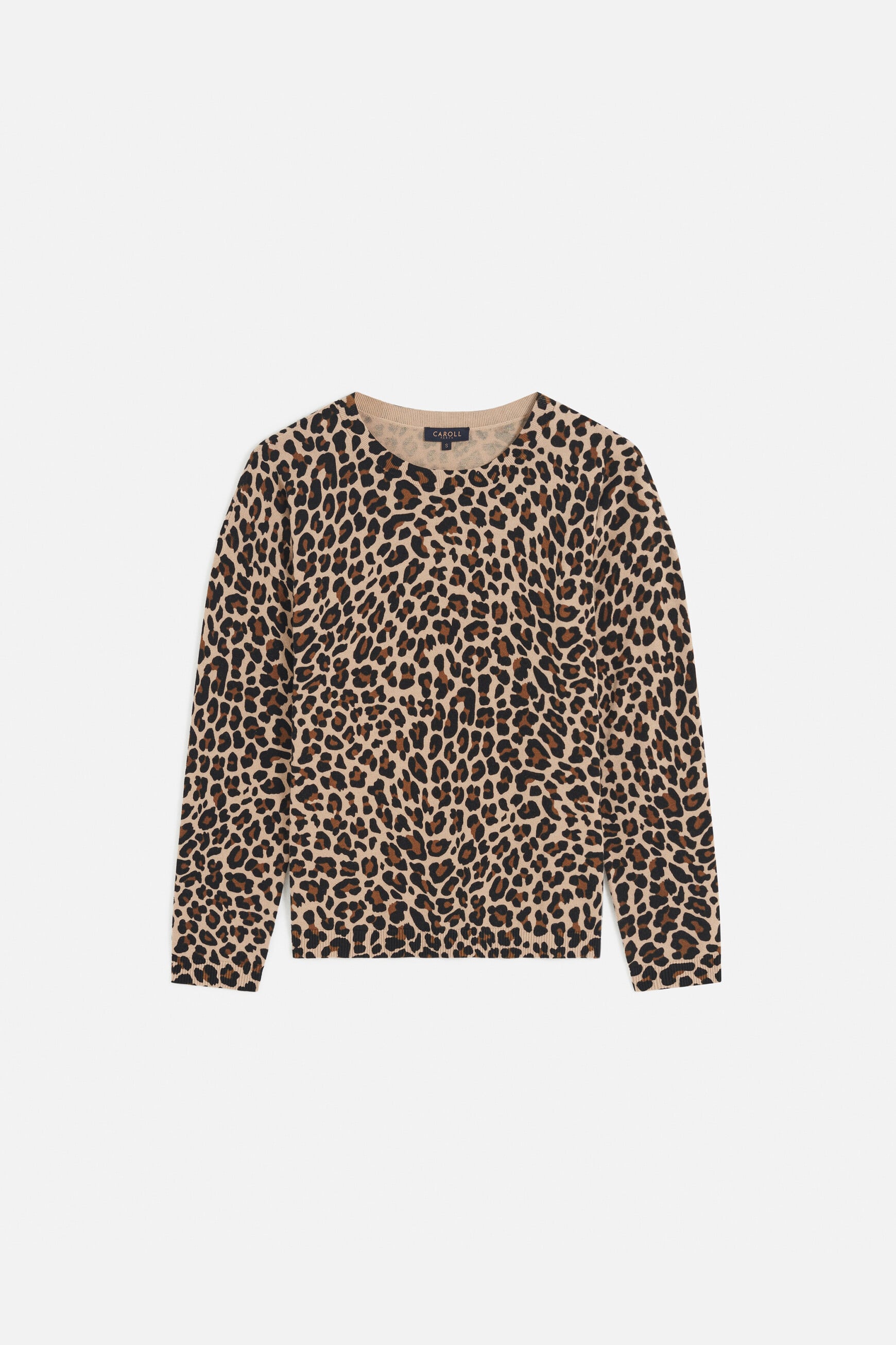Pull mado marron cognac femme