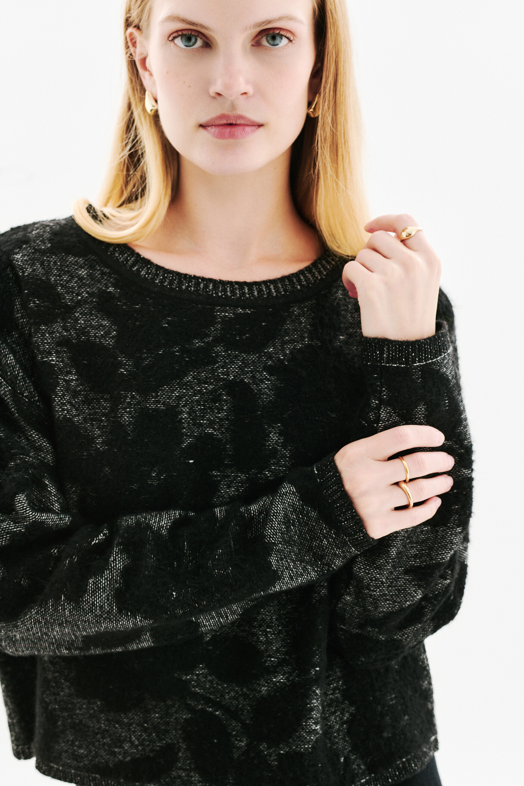 Pull Mflorentine noir femme