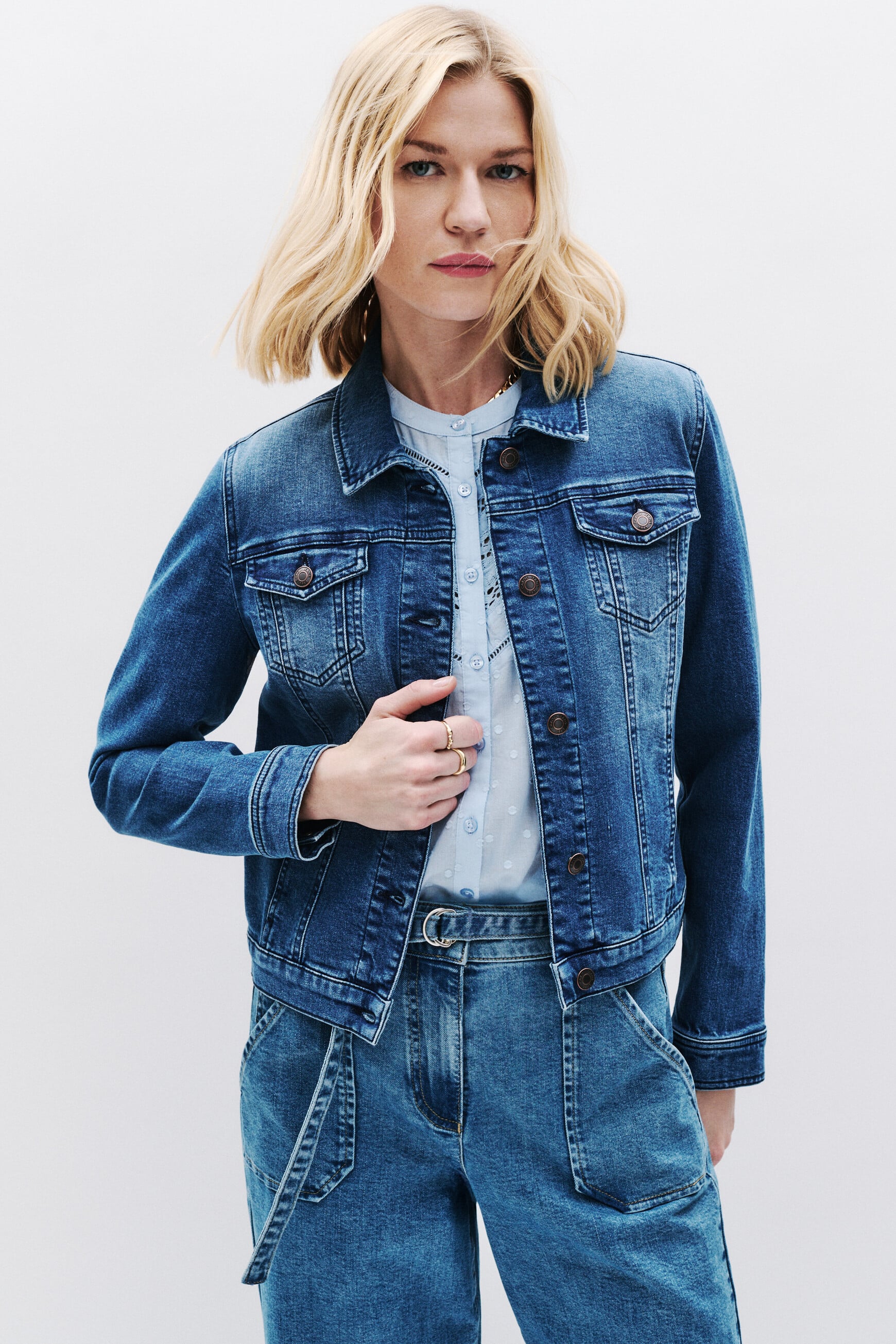 Giacca Vholiday denim stone donna