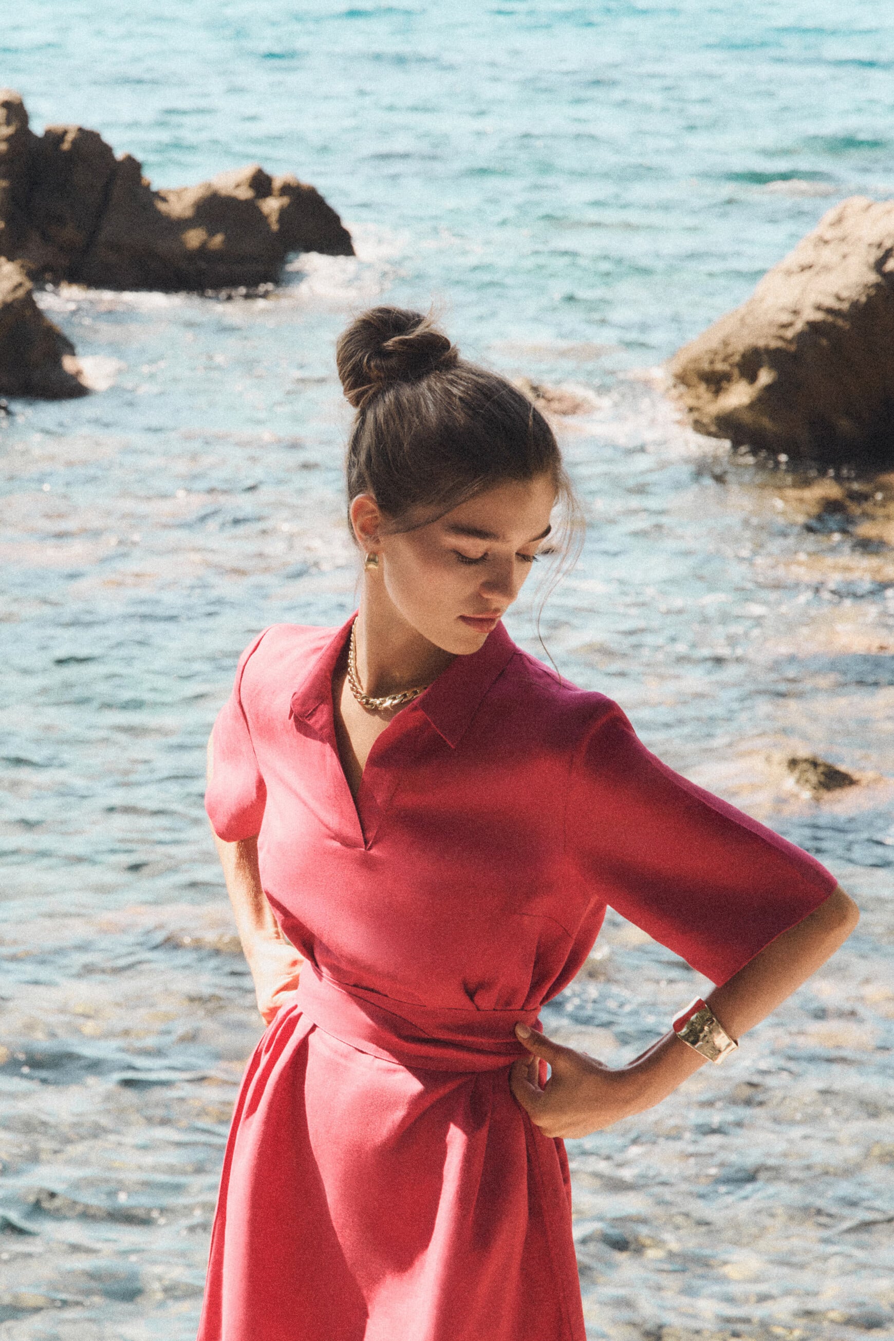 Rvanina dress raspberry pink woman