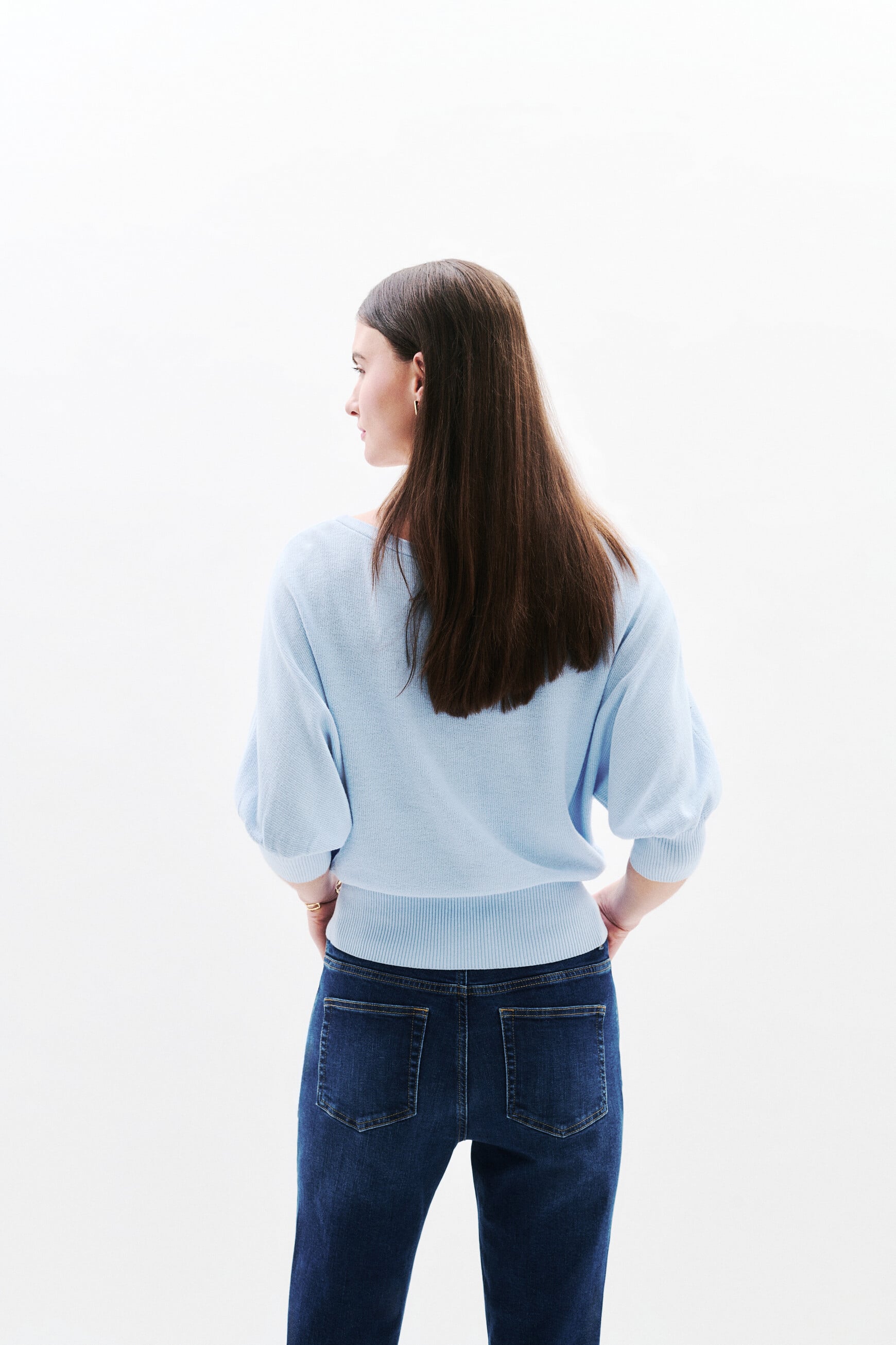 Pull joan oversize bleu ciel femme