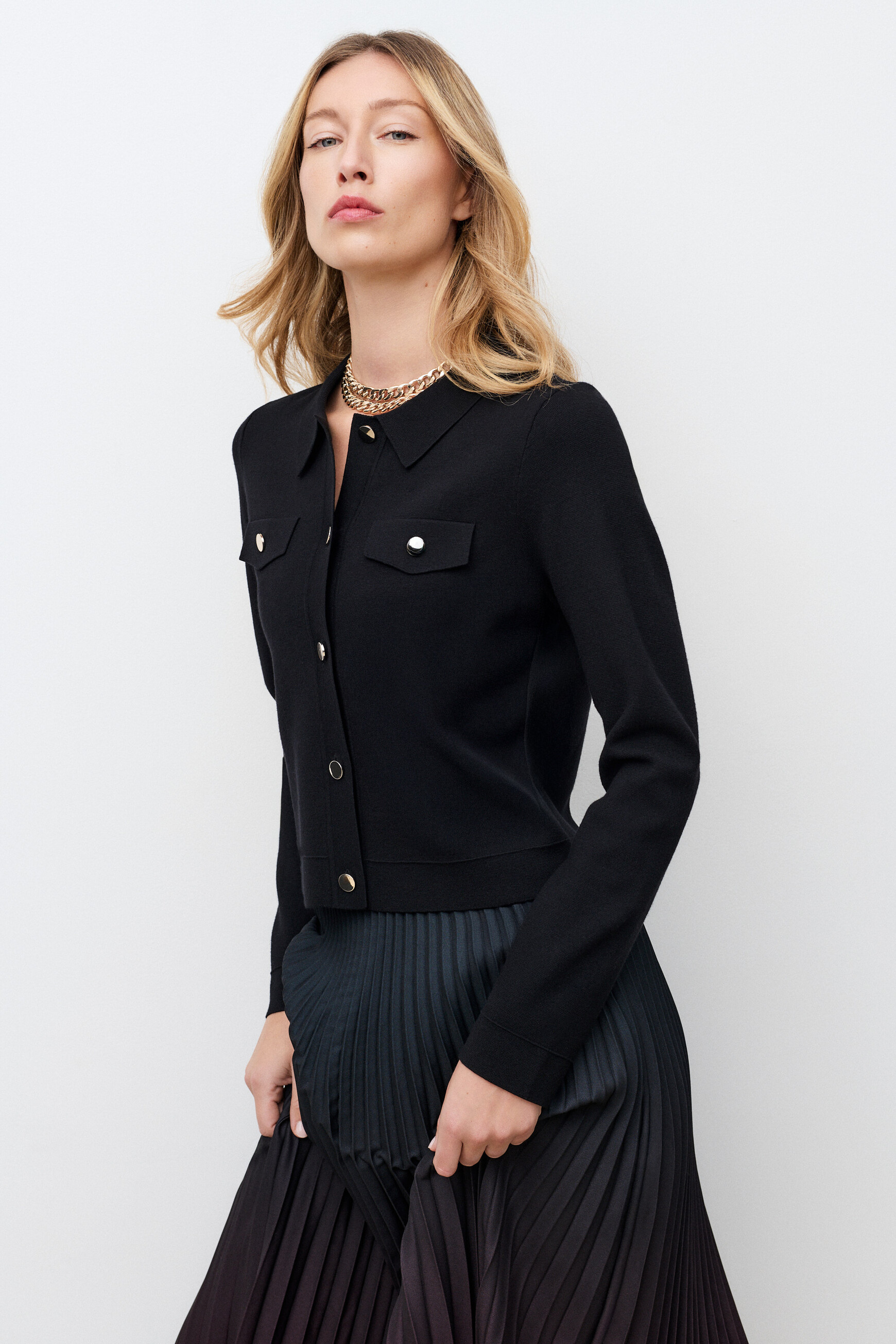 Falda Joella negro mujer