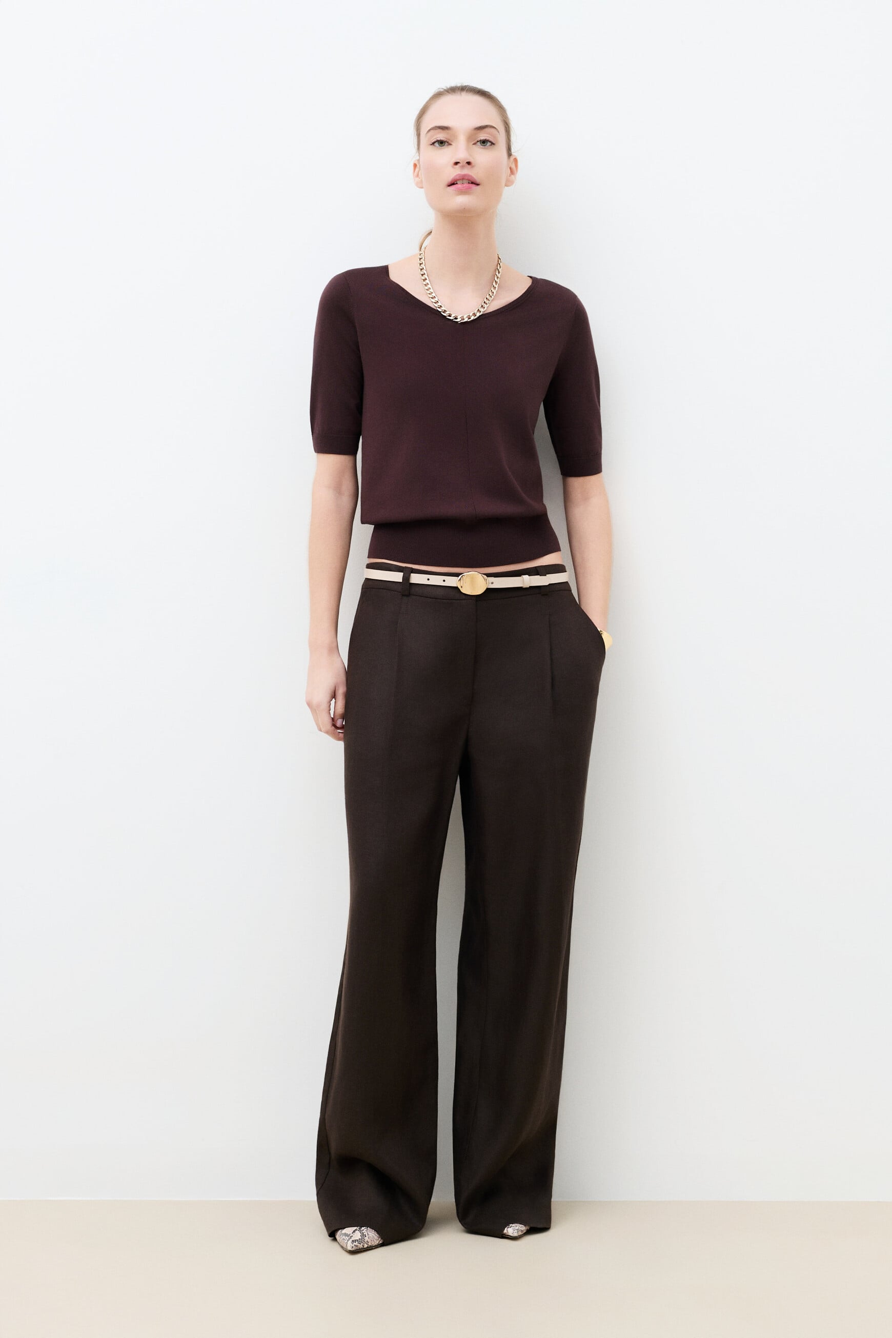 Mrico sweater dark brown woman