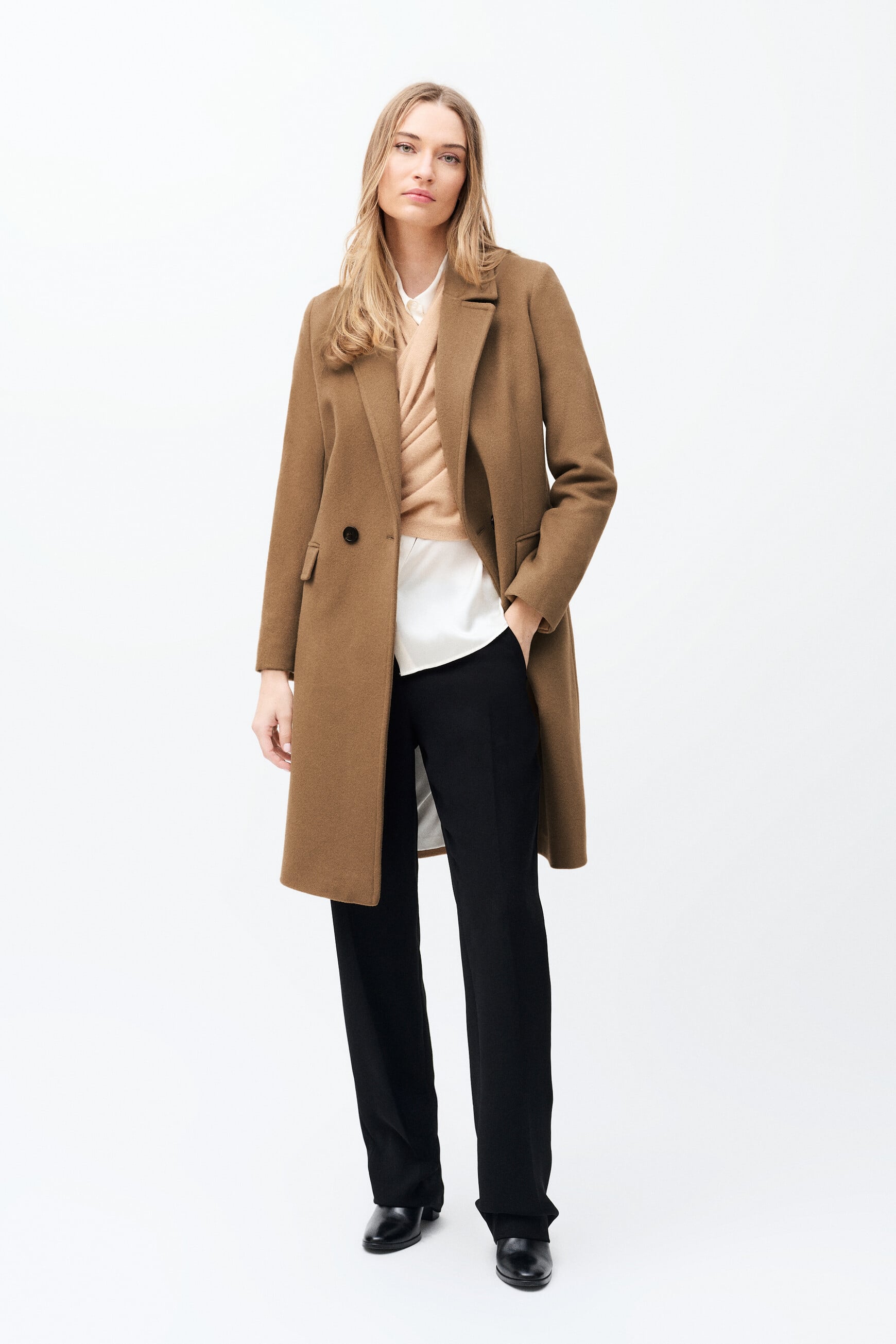 Cappotto gregory cammello donna