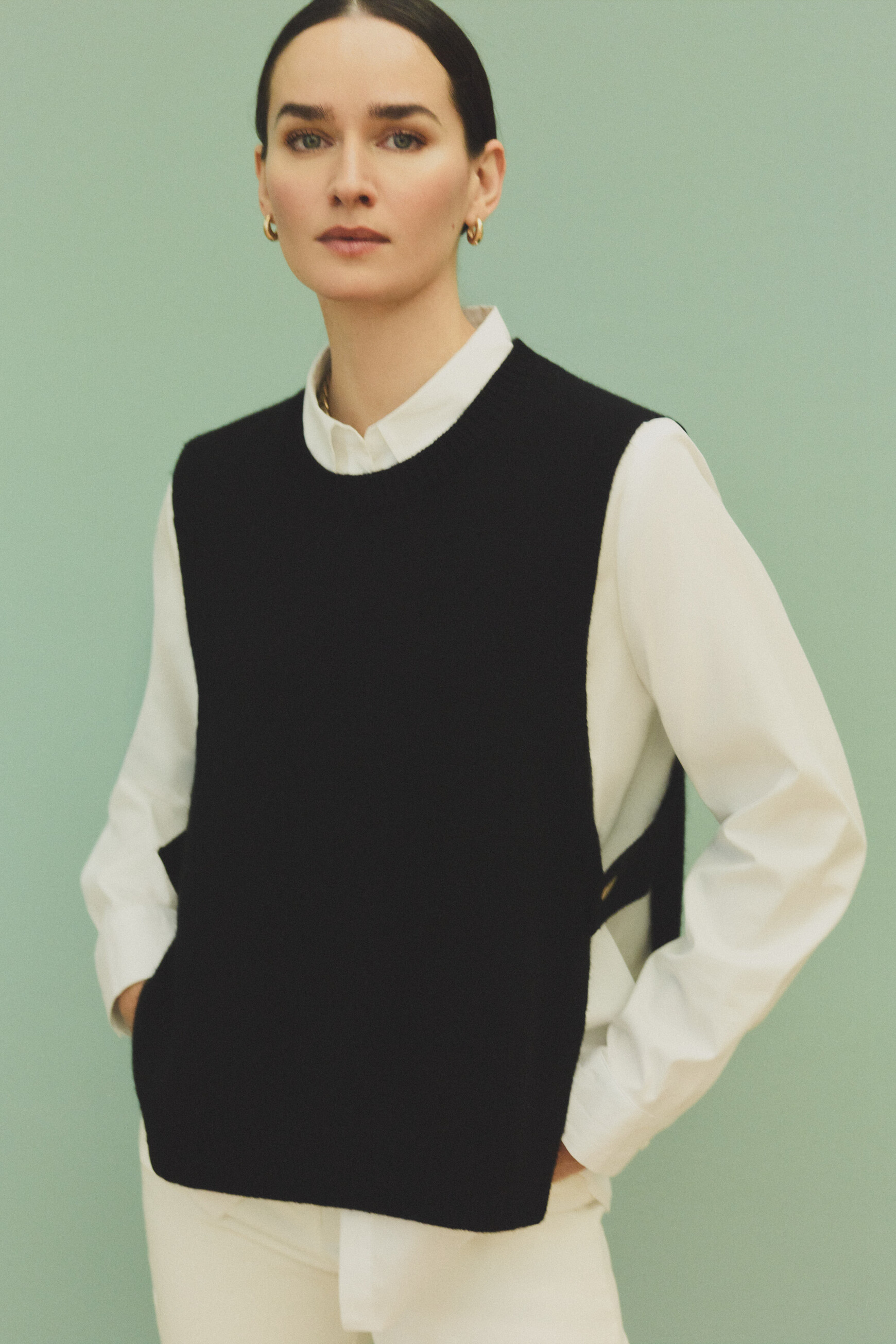 poncho hevy nero donna