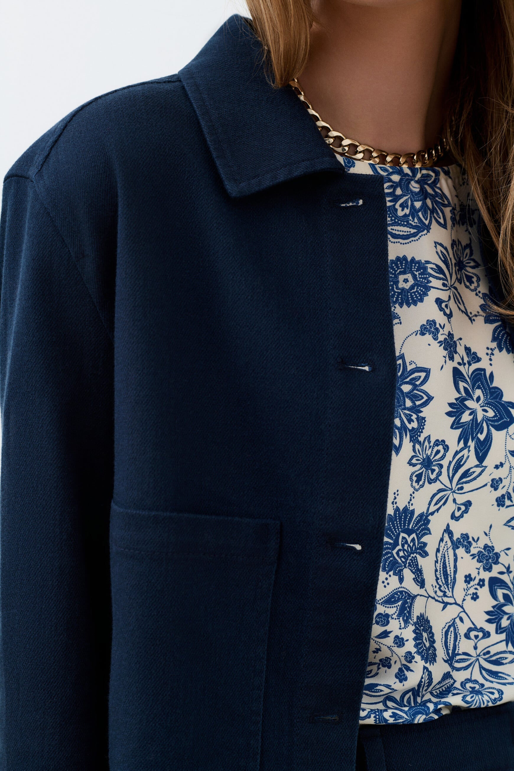 Giubbotto Vignetta blu navy donna