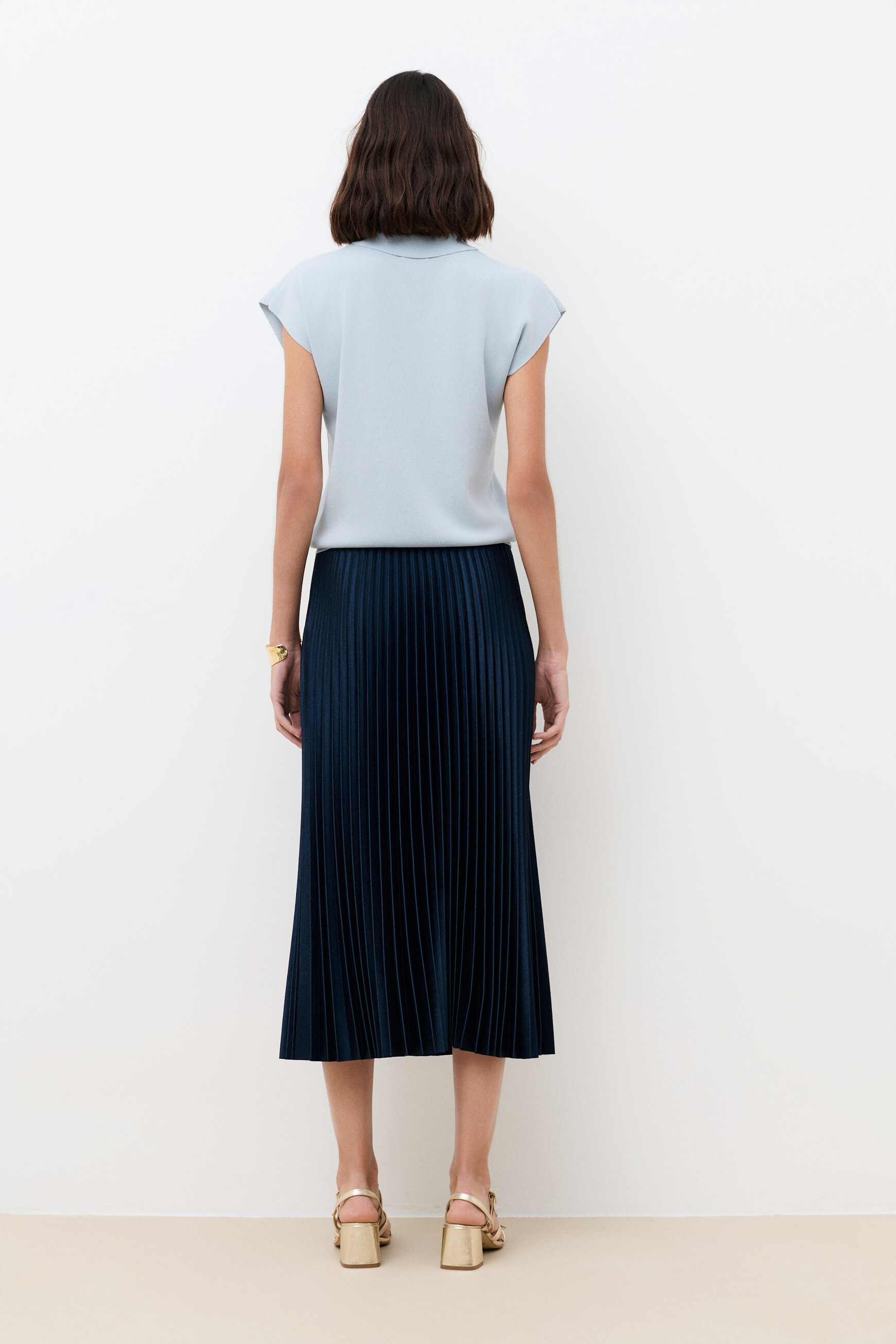 Maglione Mruben blu pastello donna