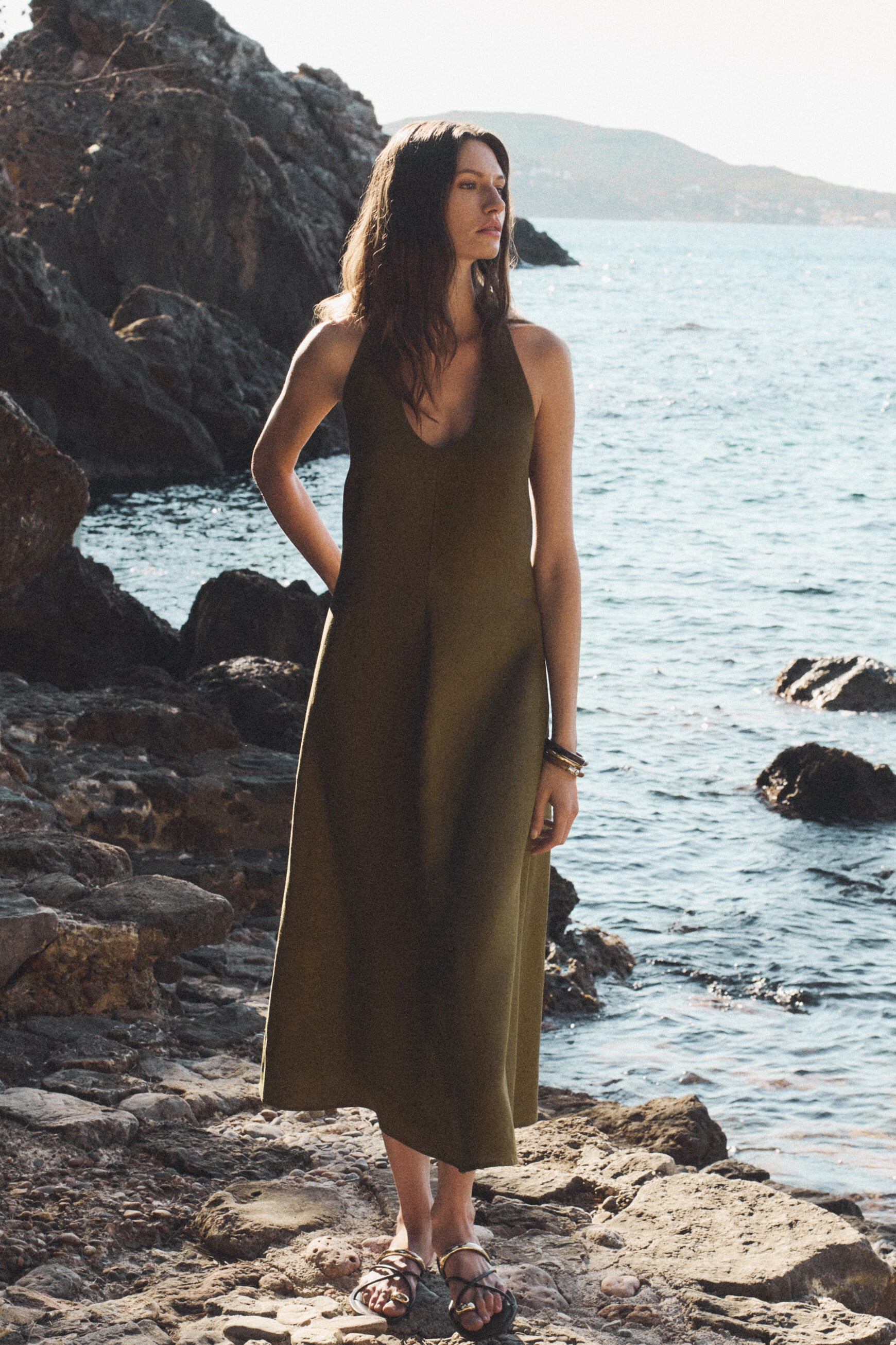 Abito Railey verde oliva donna