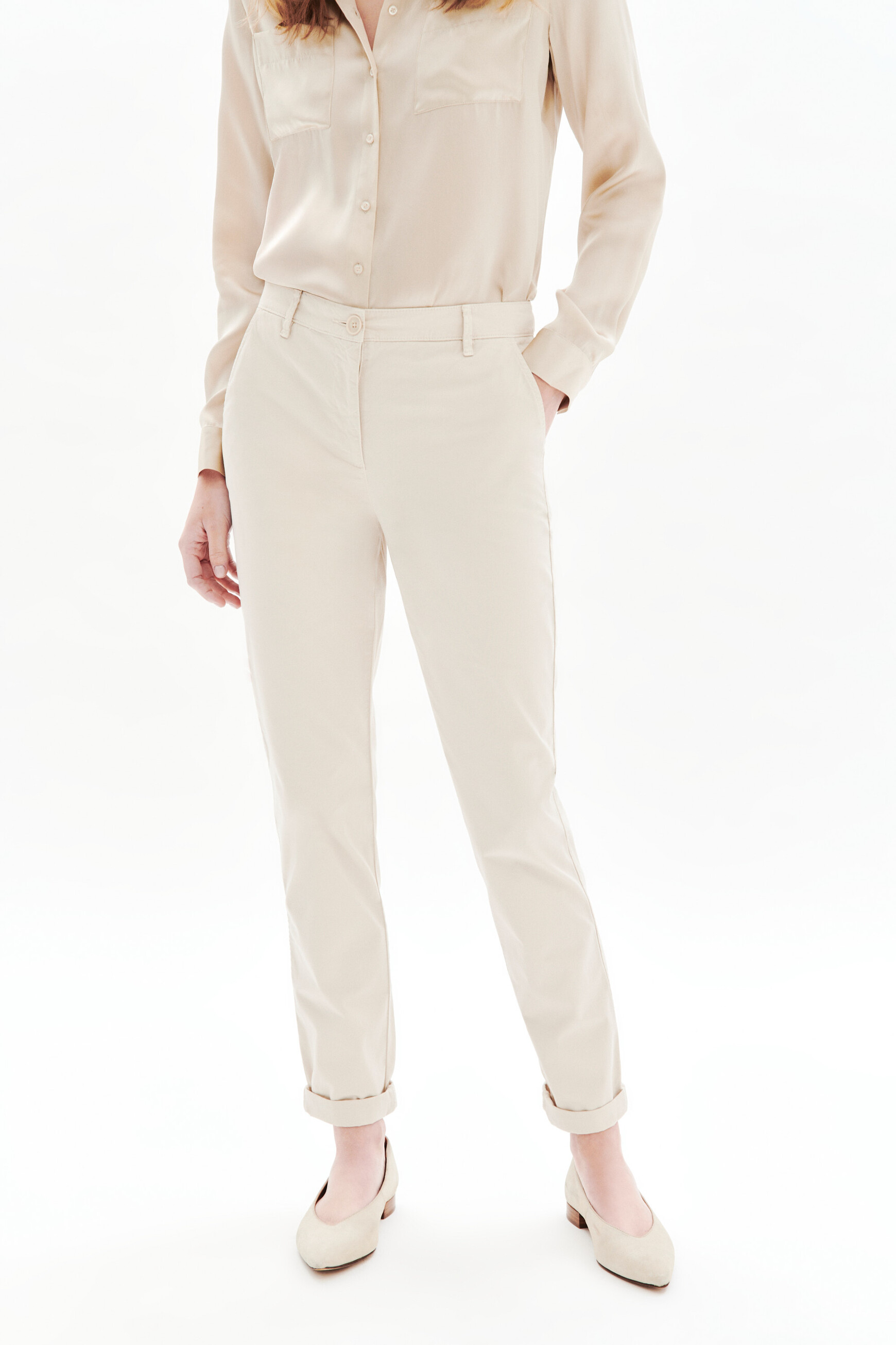 Hose Adelmo sandfarben damen