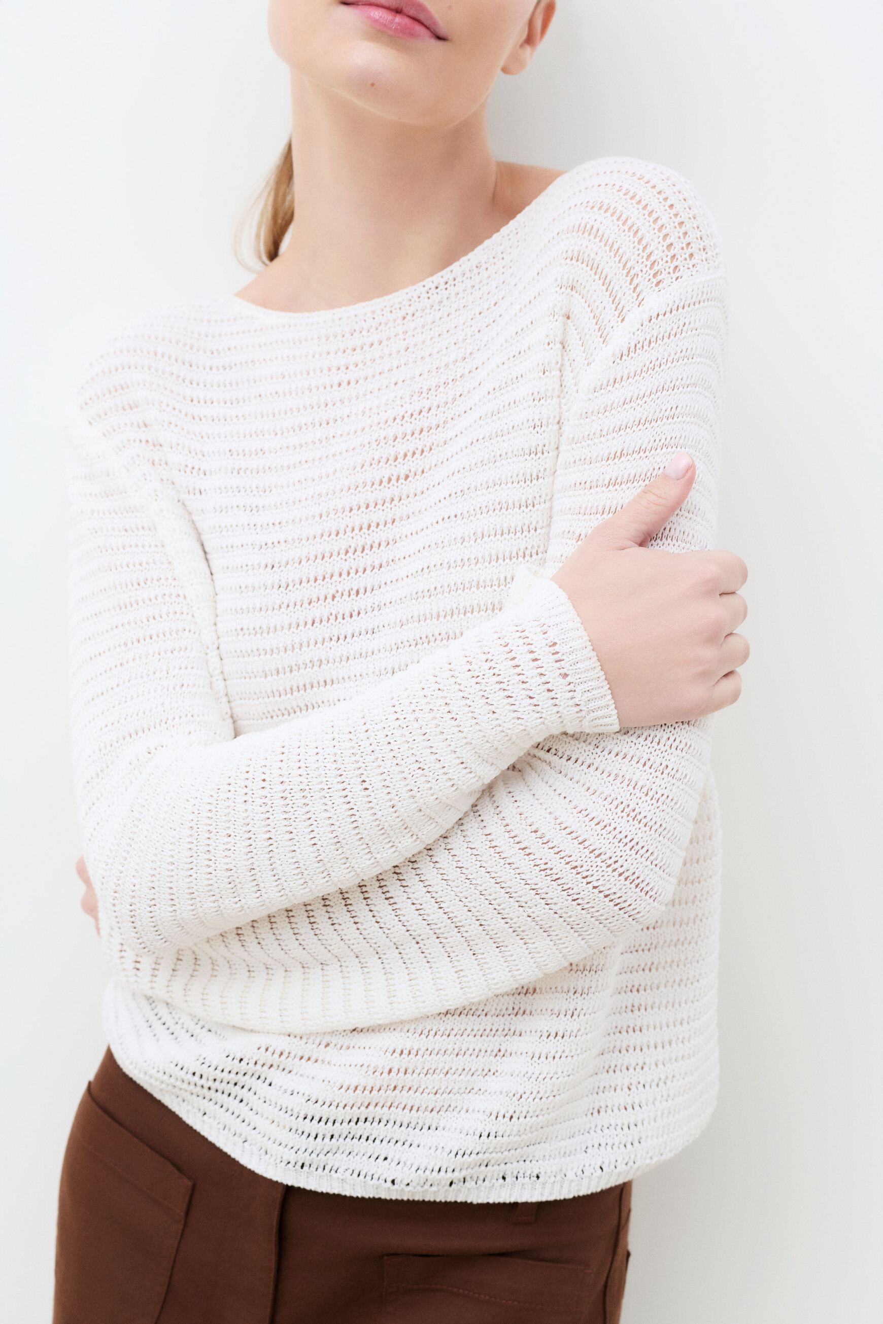 Pull Maldives blanc femme
