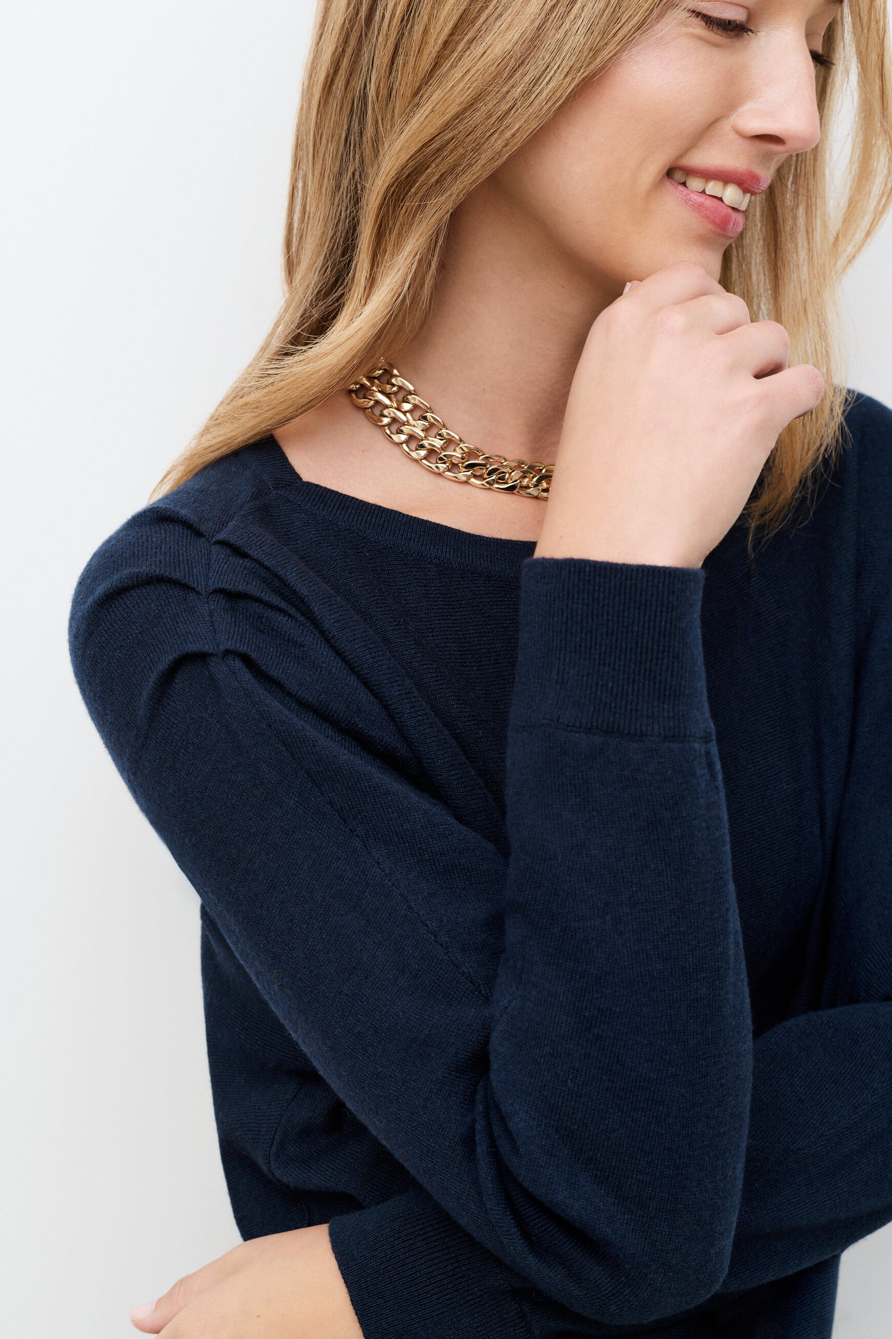 Mvaleria sweater navy blue woman