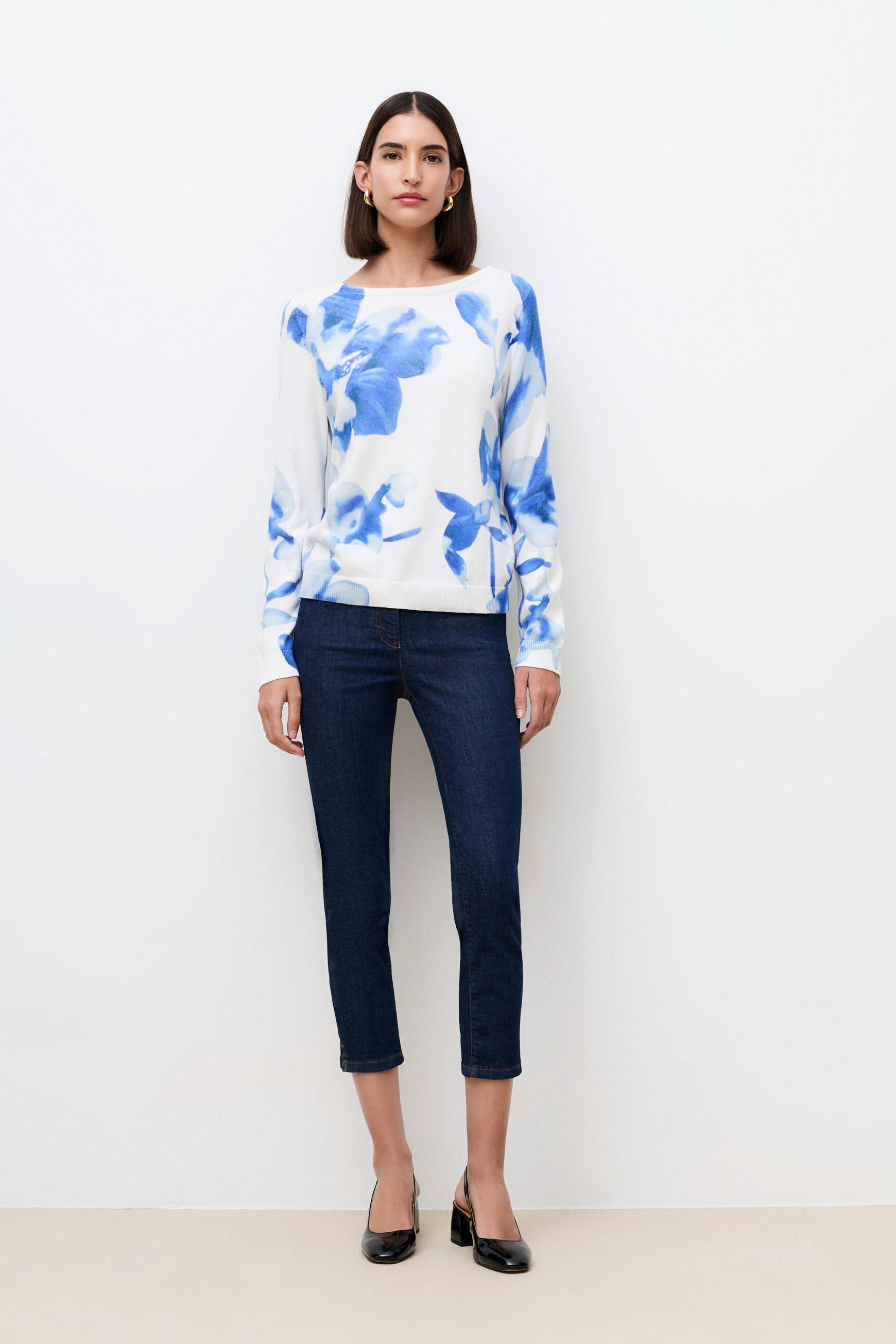 Pull Mluke2 bleu femme