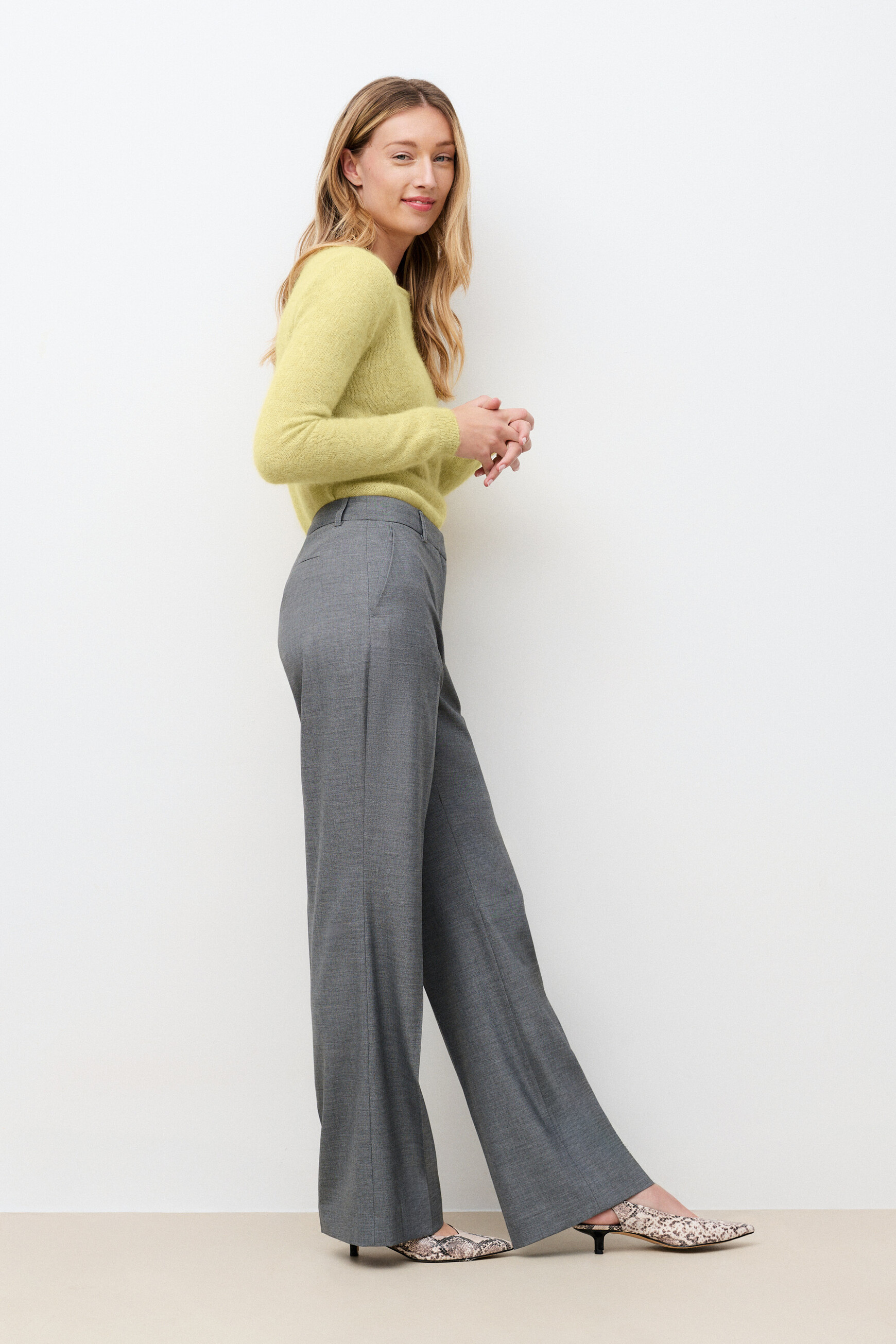 Pull Mvittoria vert anis femme