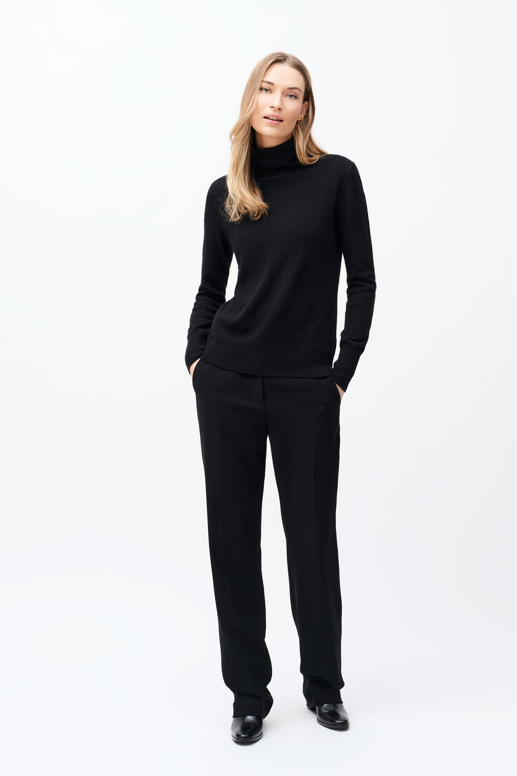 Dylan b 100% cashmere sweater black woman