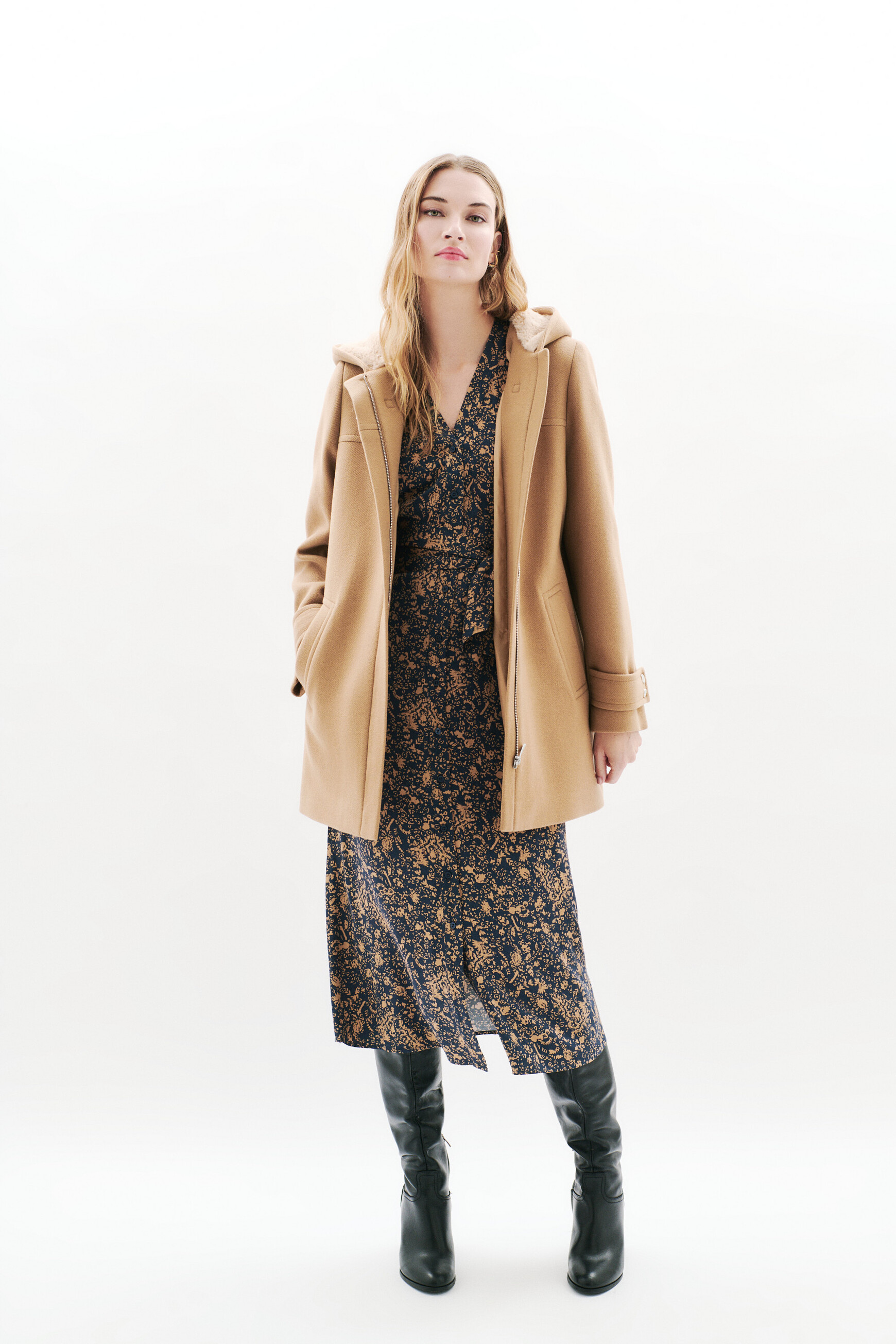 Abrigo guimotin camel mujer