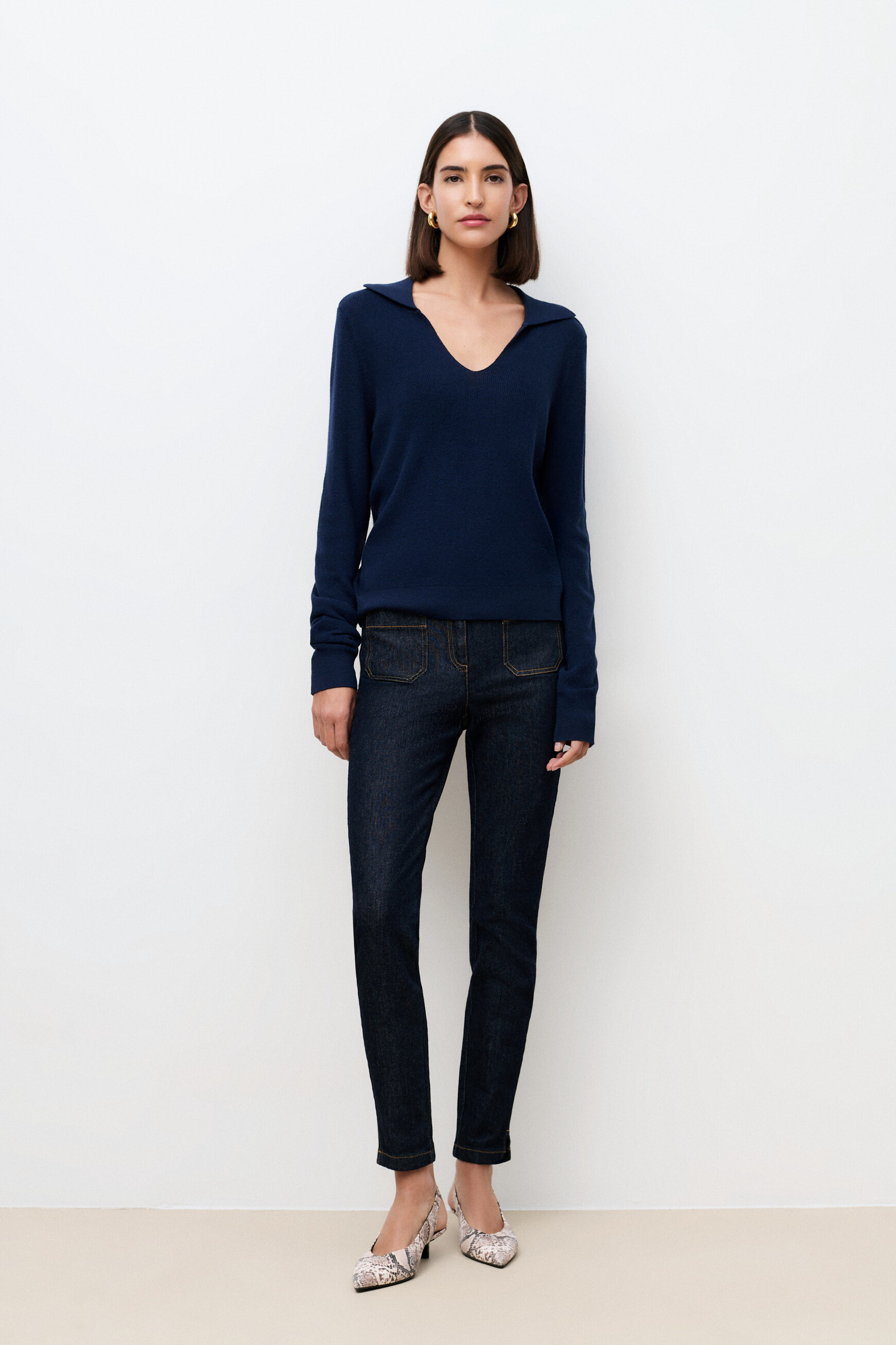 Maiwen sweater navy blue woman