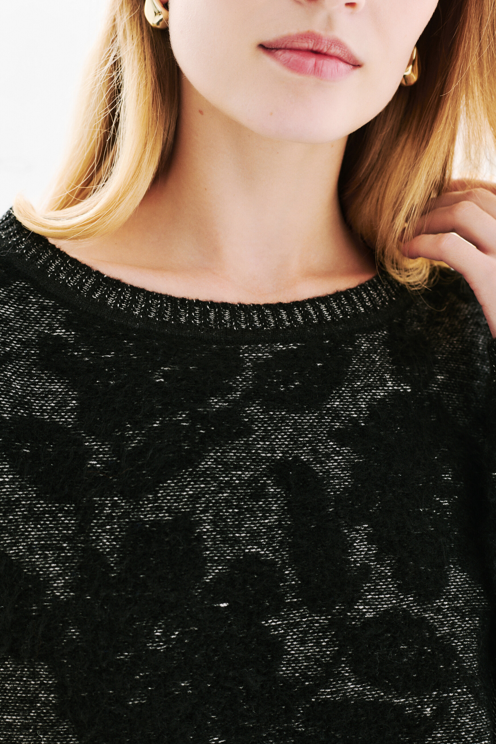 Pull Mflorentine noir femme