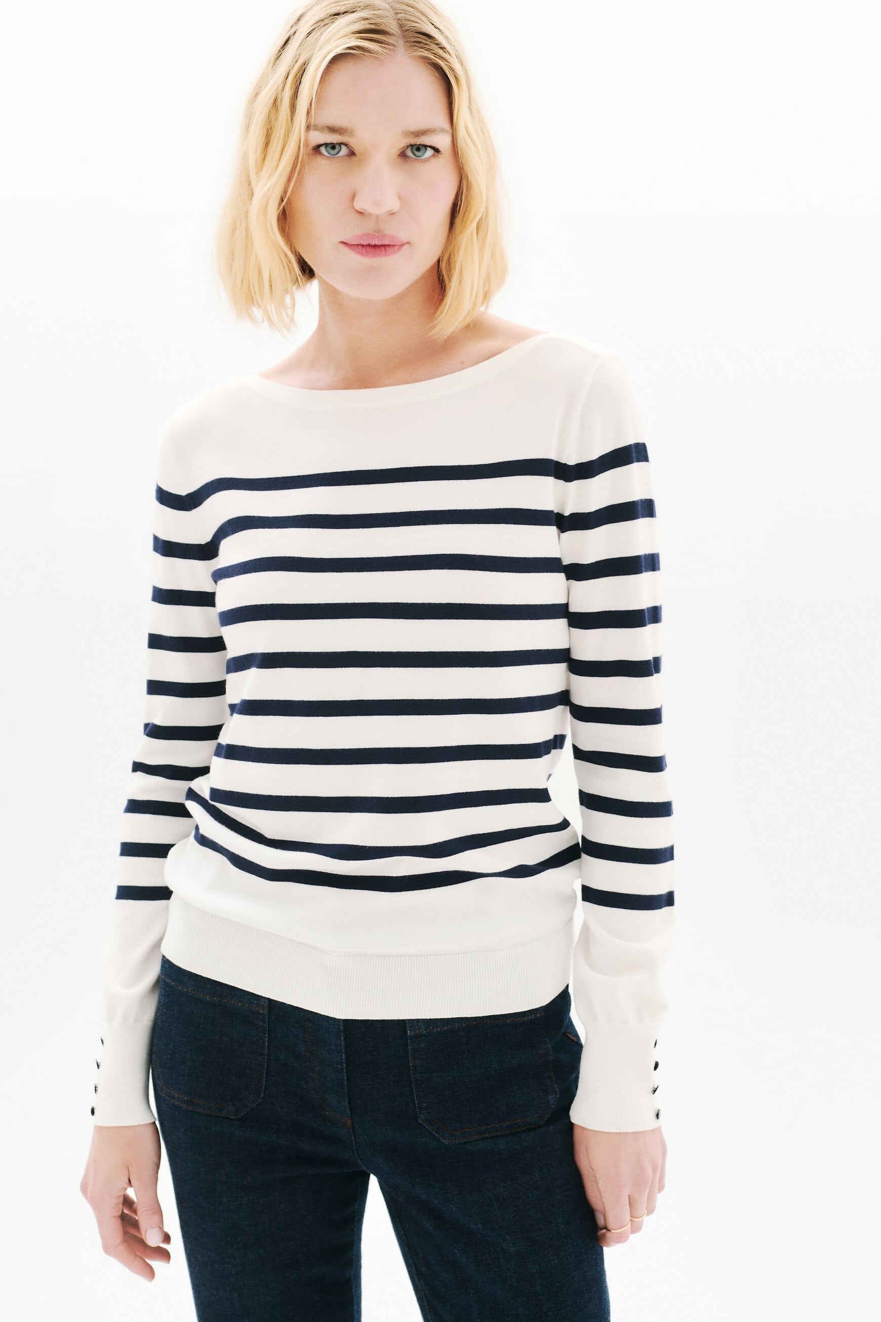 Pull mjulie ivoire femme