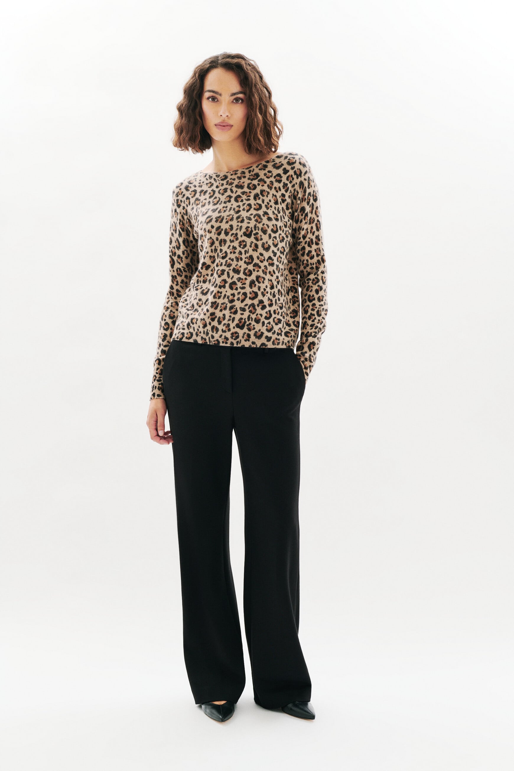 Pull Mzoelo 100% cachemire gris clair femme