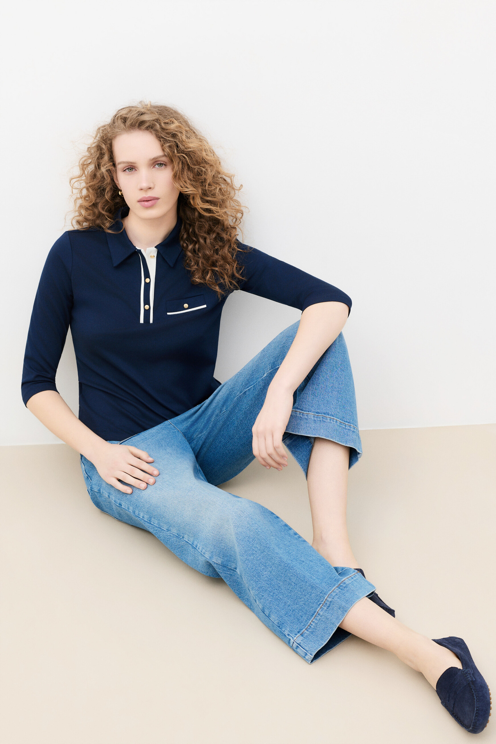 T-shirt Tmilou navy blue woman