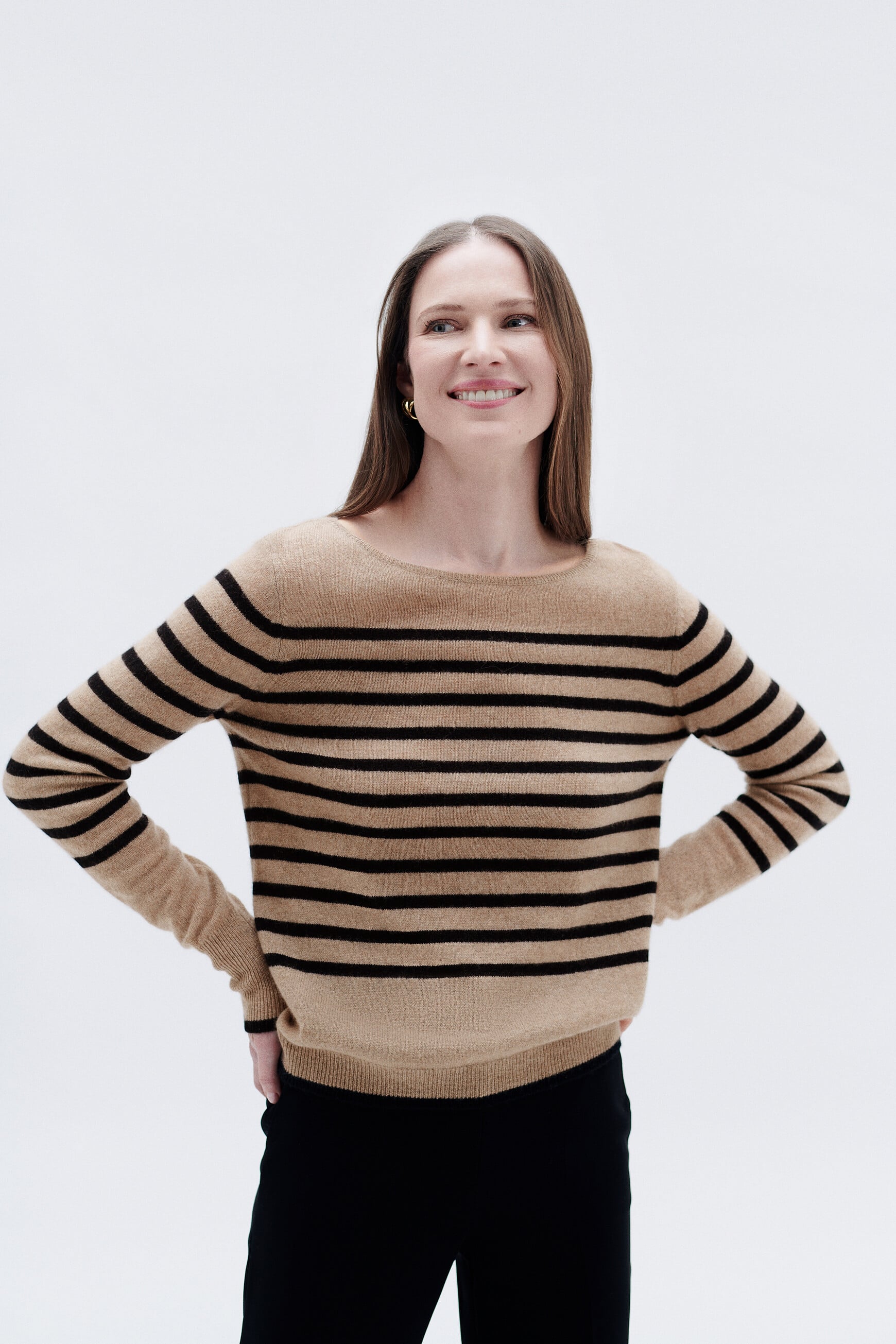 Mzoely 100% cashmere sweater sand woman