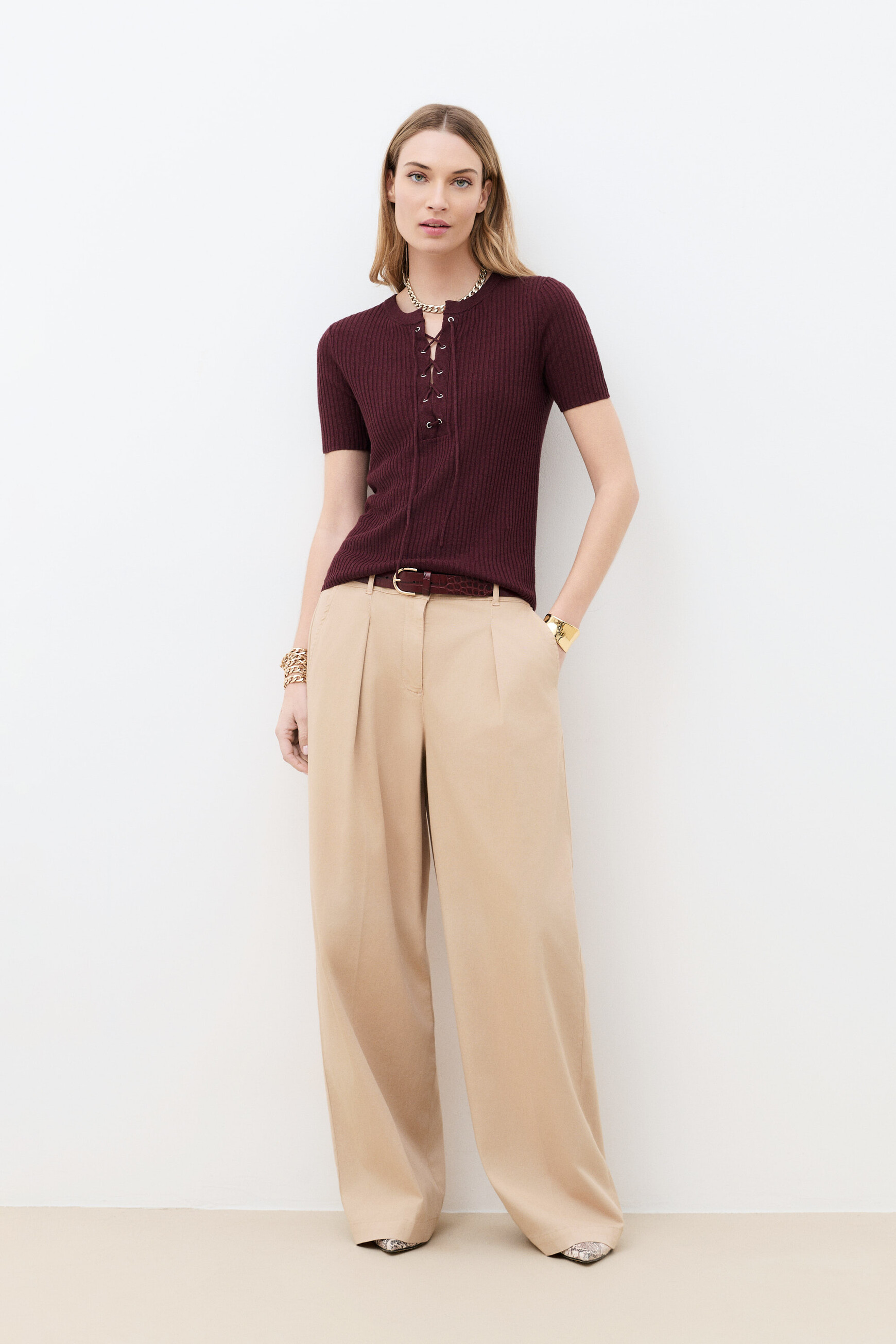 Pull Mvanessa prune femme