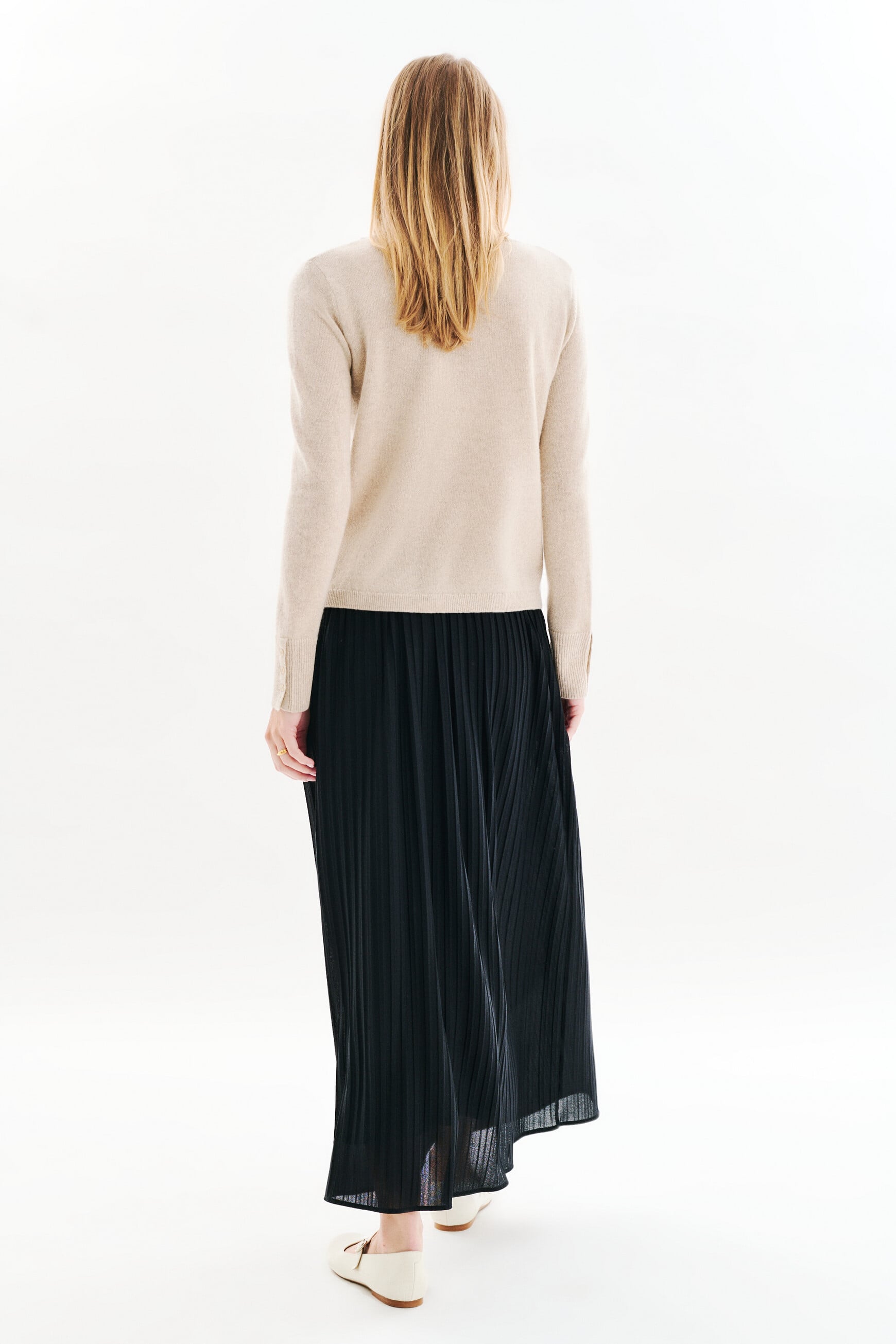 Pull zoan lurex sable femme