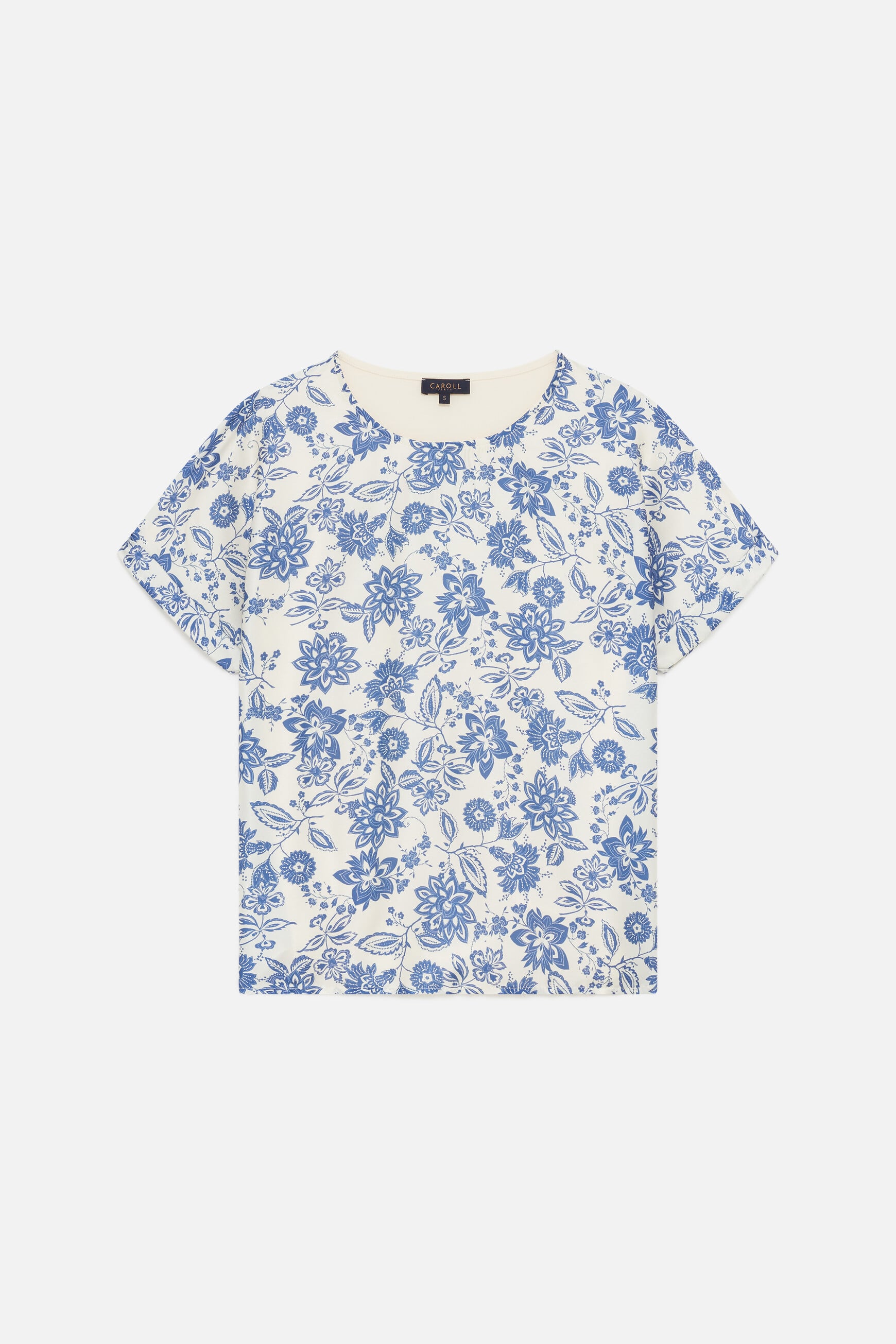 Camiseta Tmargerita-Fleur azul-marinho mulher