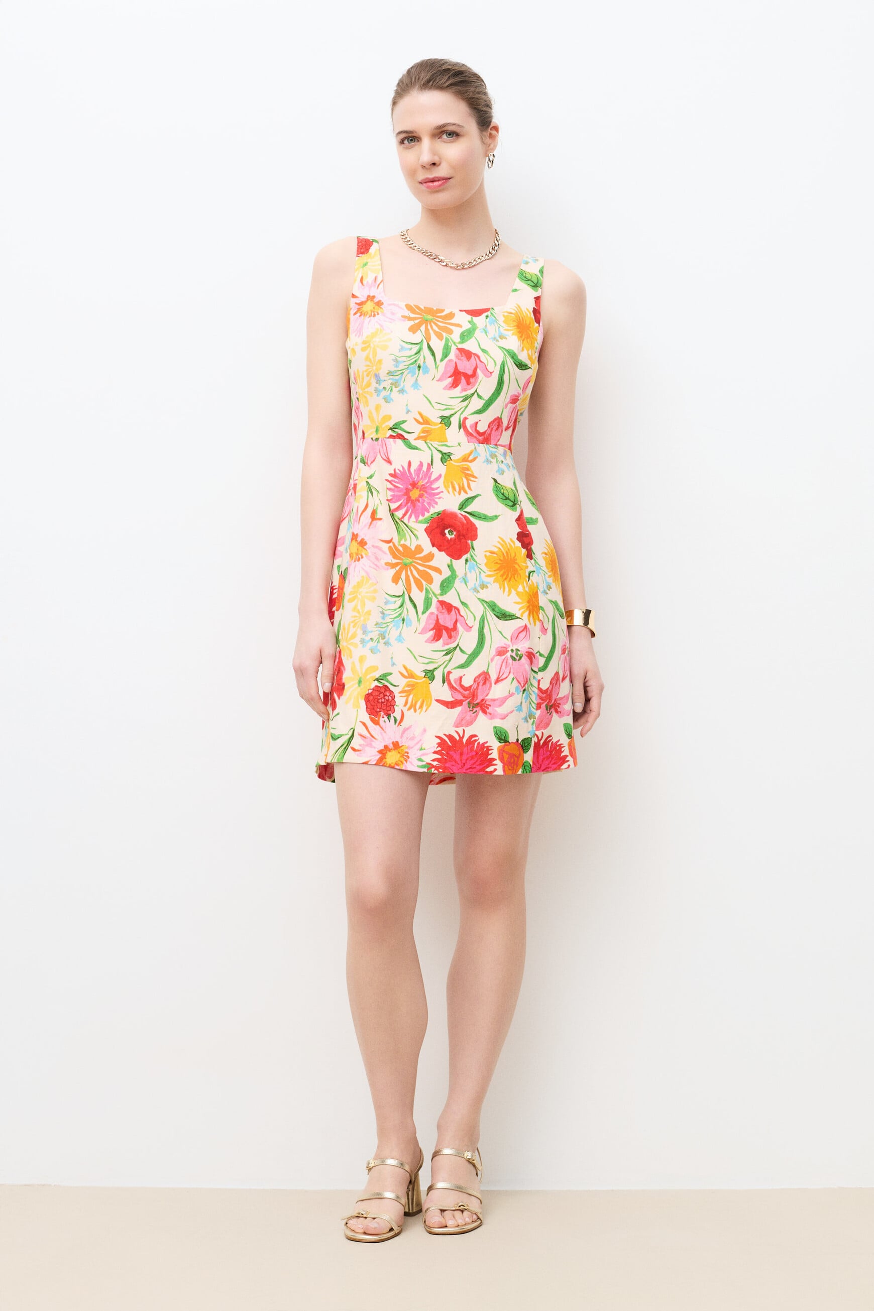 Kleid Reinita naturfarben damen