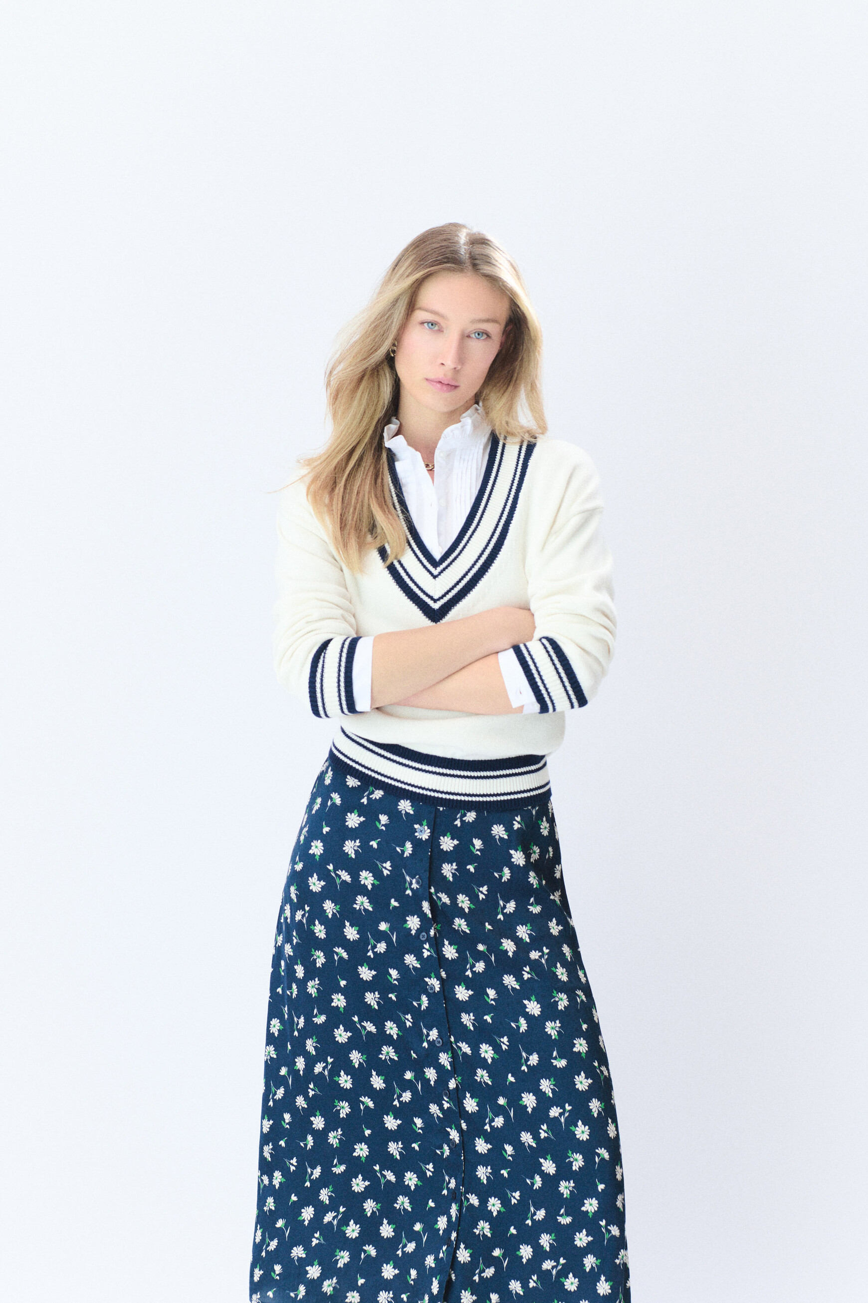Pull Mscott ecru femme