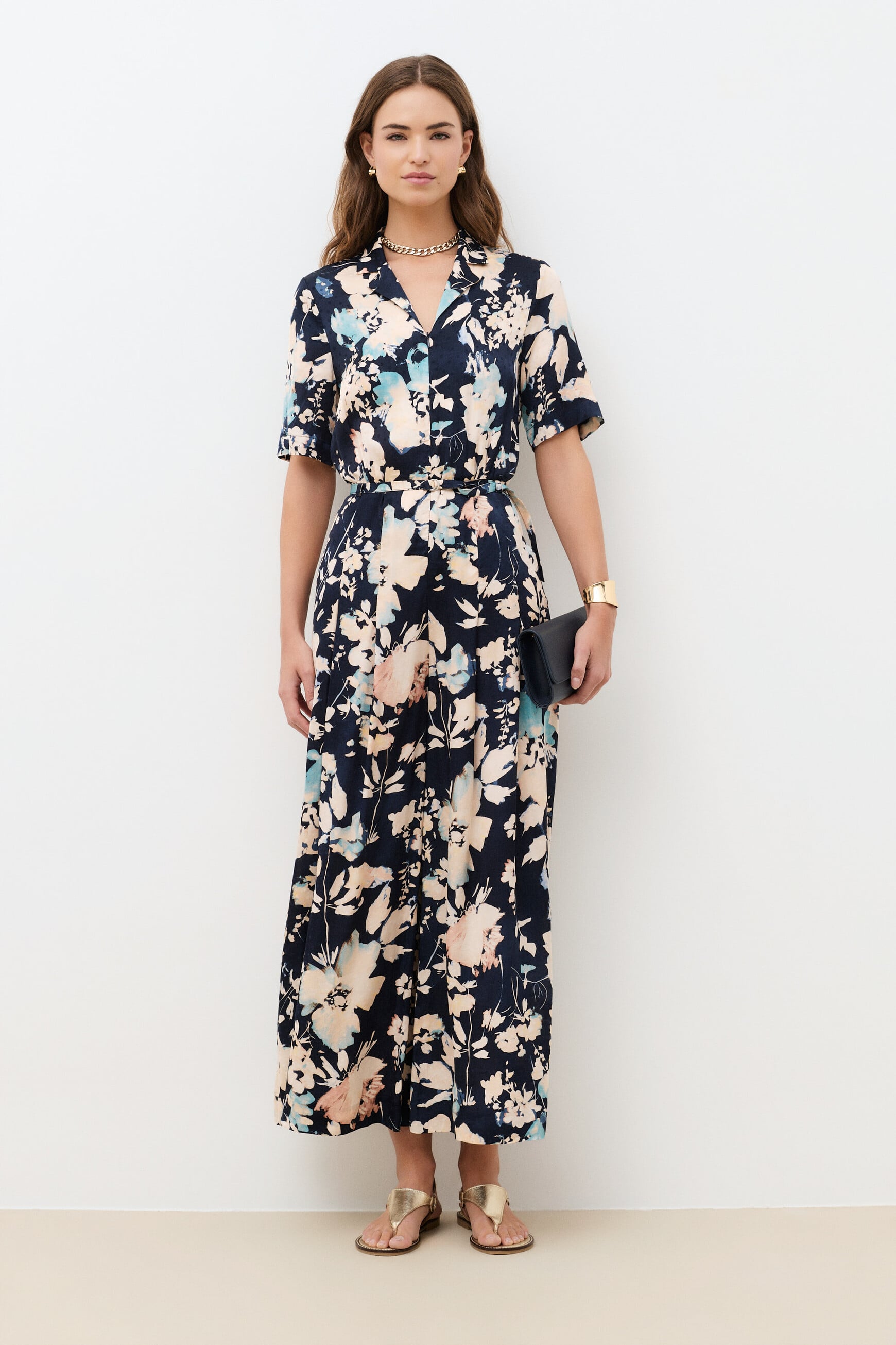 Cajou jumpsuit navy blue woman
