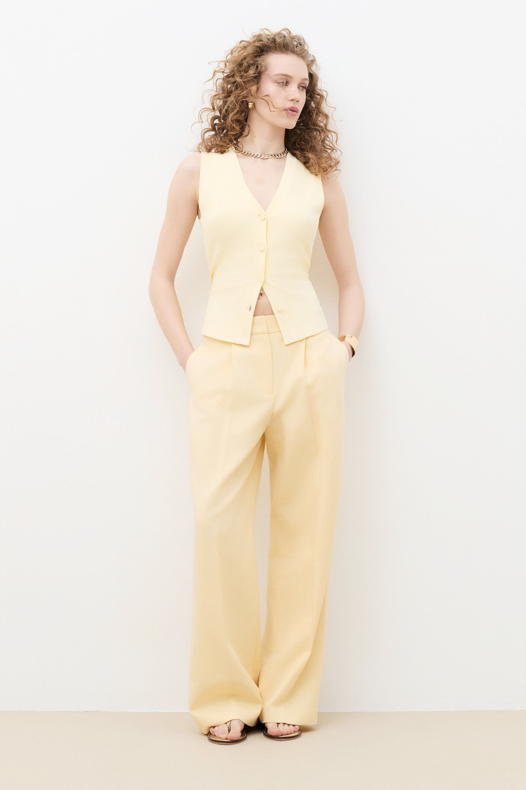 Trousers Pacha2 pastel yellow woman
