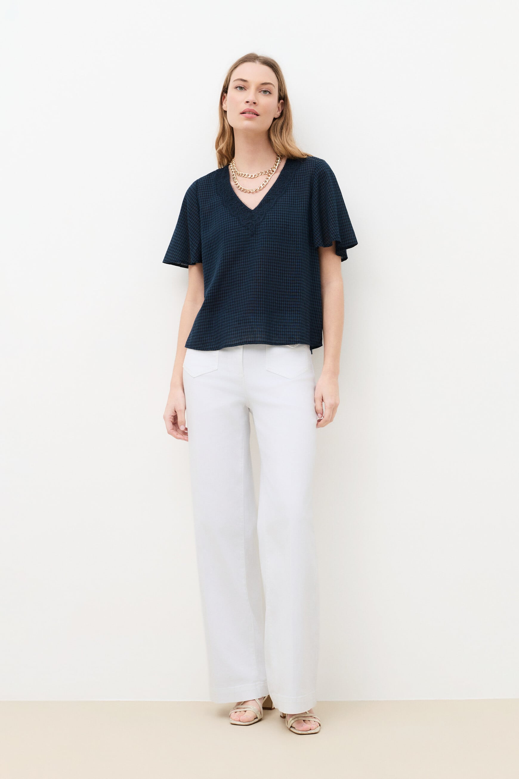 Chemise Coseline bleu marine femme