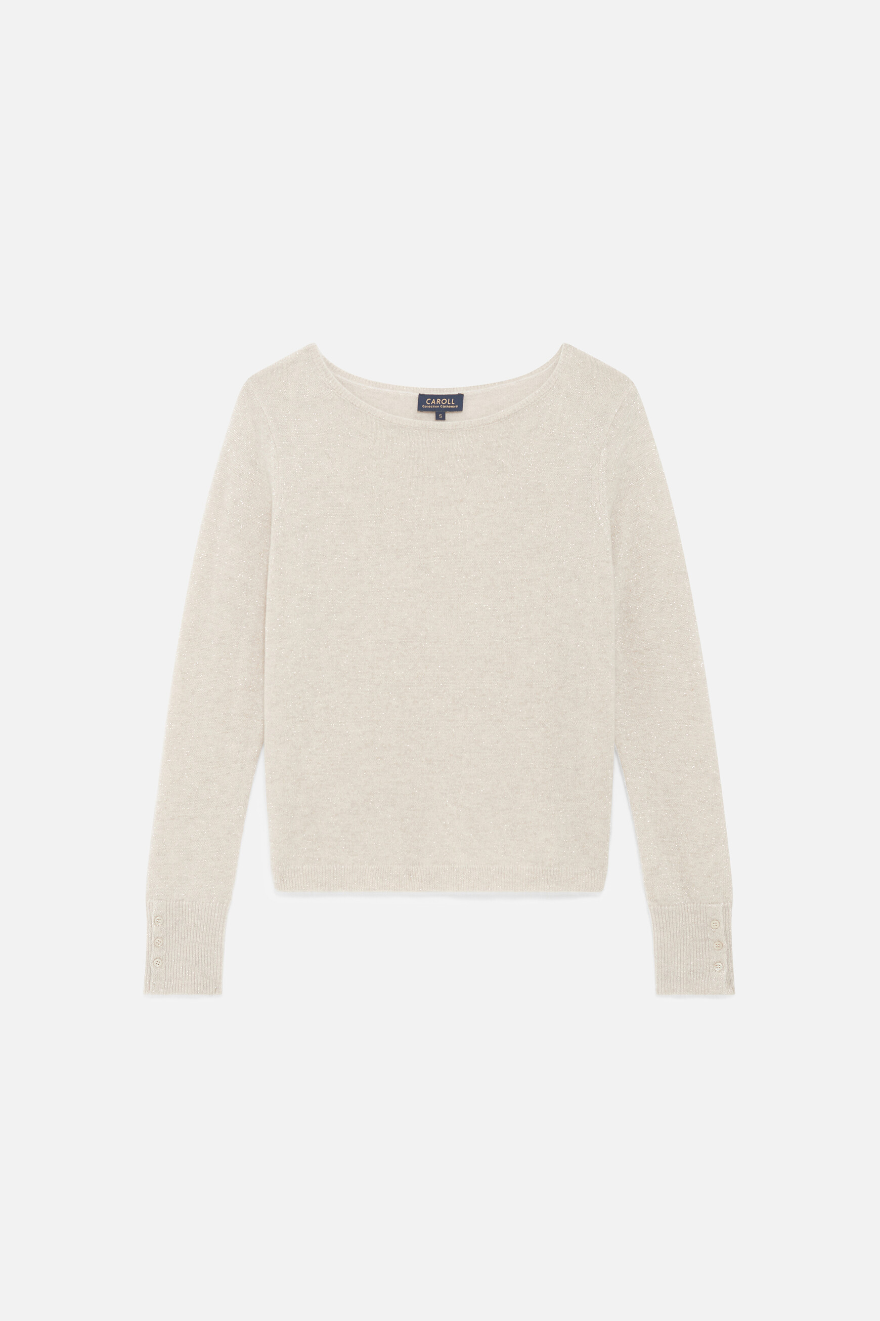 Pull zoan lurex sable femme