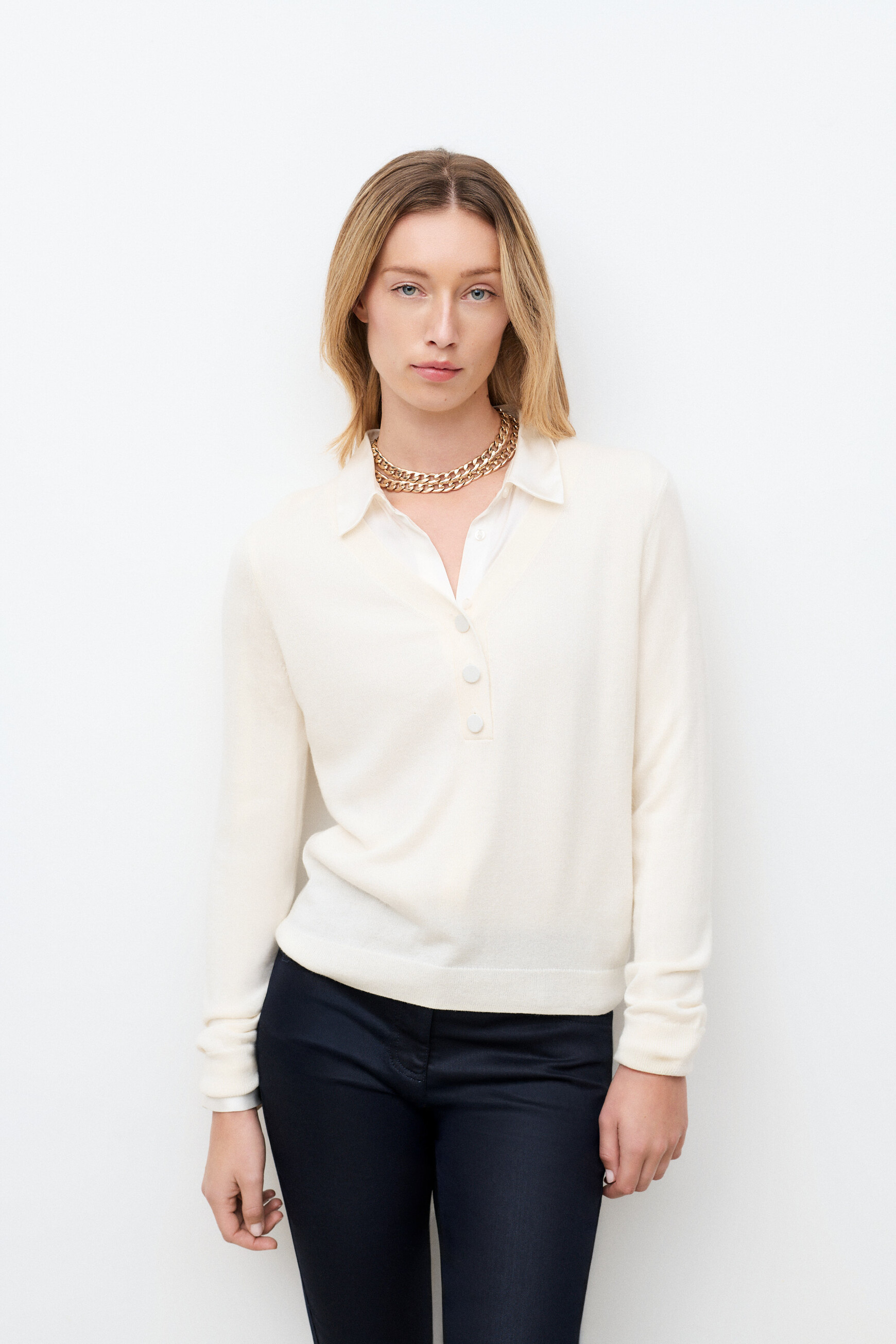 Jersey Mbettina crudo mujer