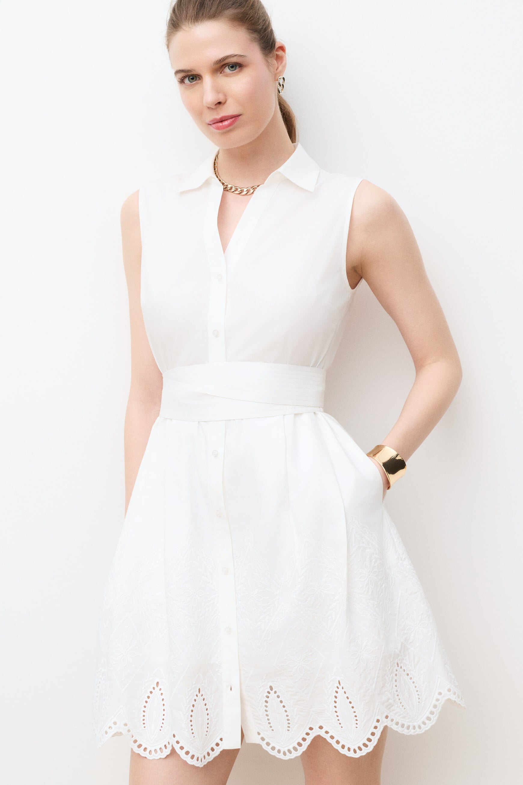 Robe Romia blanc femme