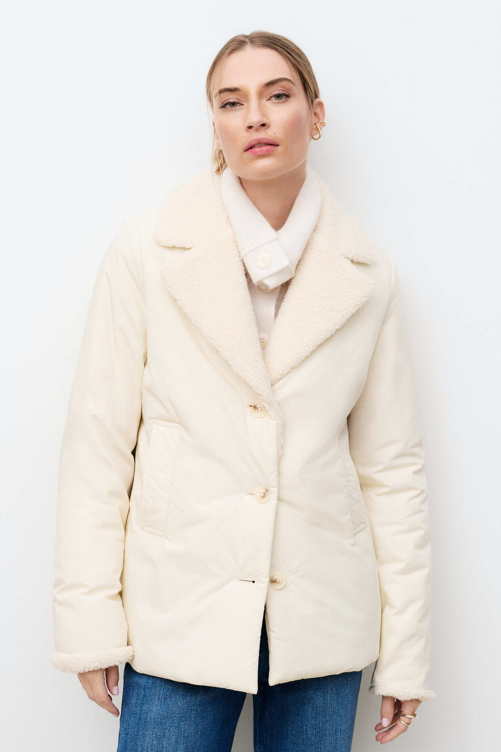 Cappotto Galet ecru donna