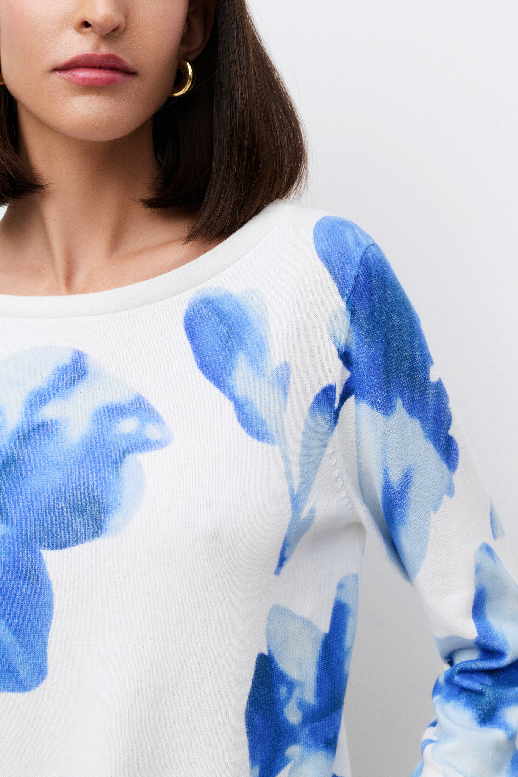 Pull Mluke2 bleu femme